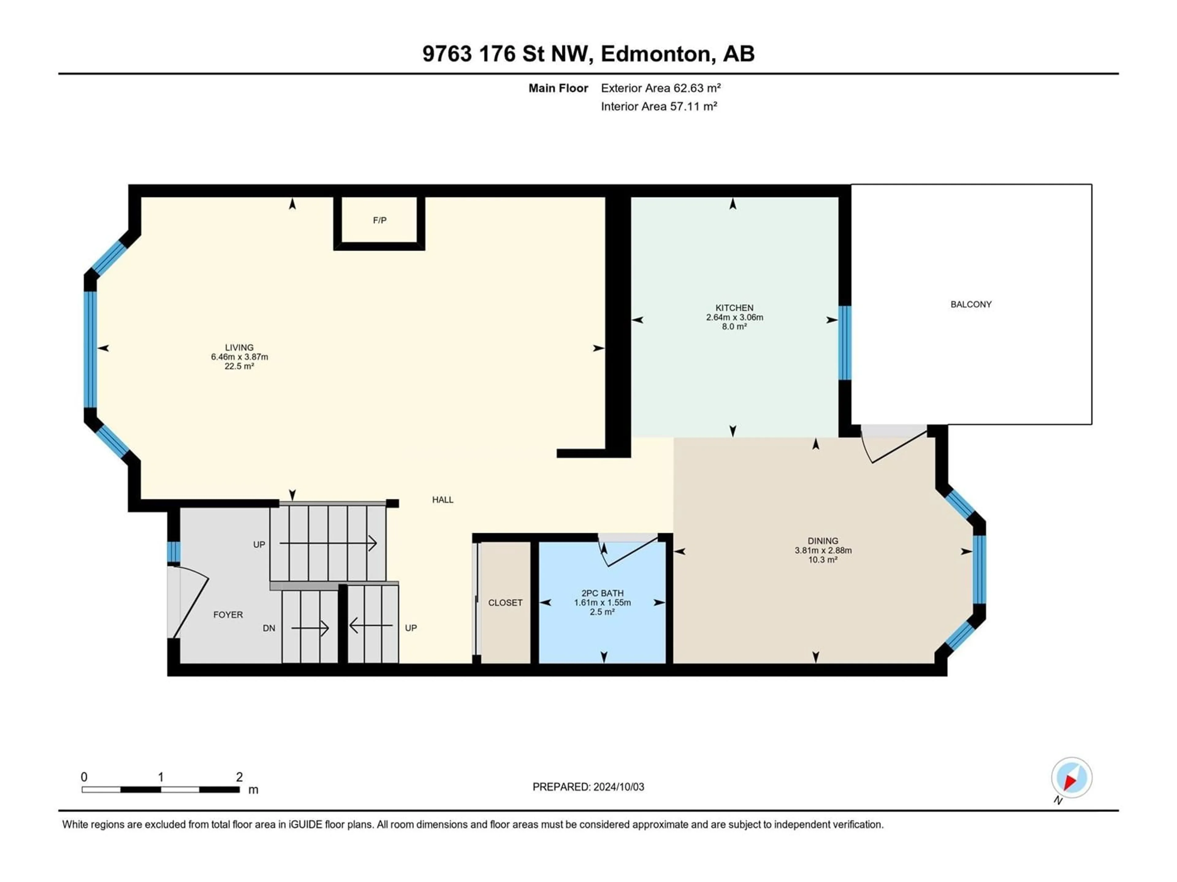 Floor plan for 9763 176 ST NW, Edmonton Alberta T5T6B3