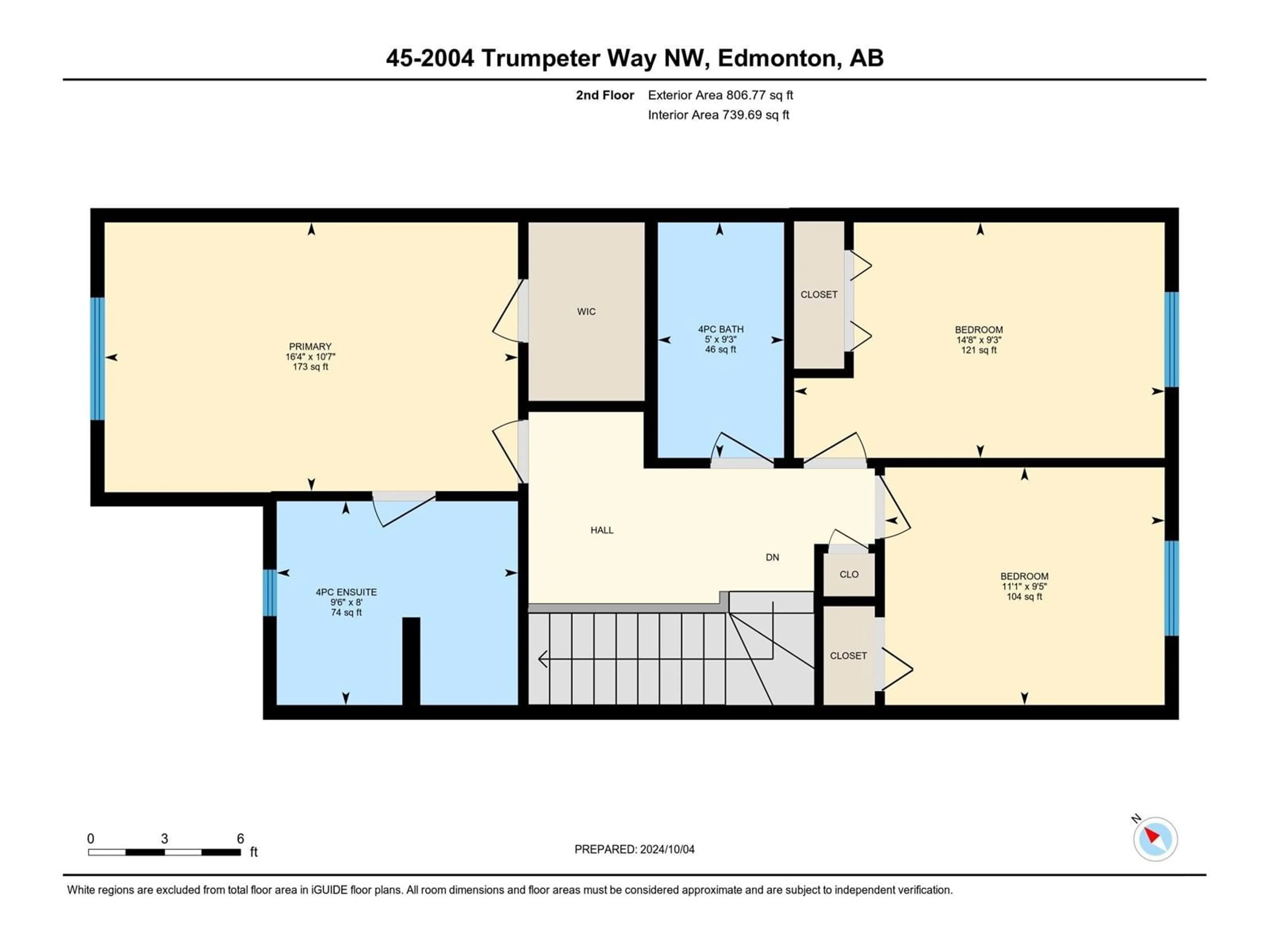 Floor plan for #45 2004 TRUMPETER WY NW, Edmonton Alberta T5S0J9