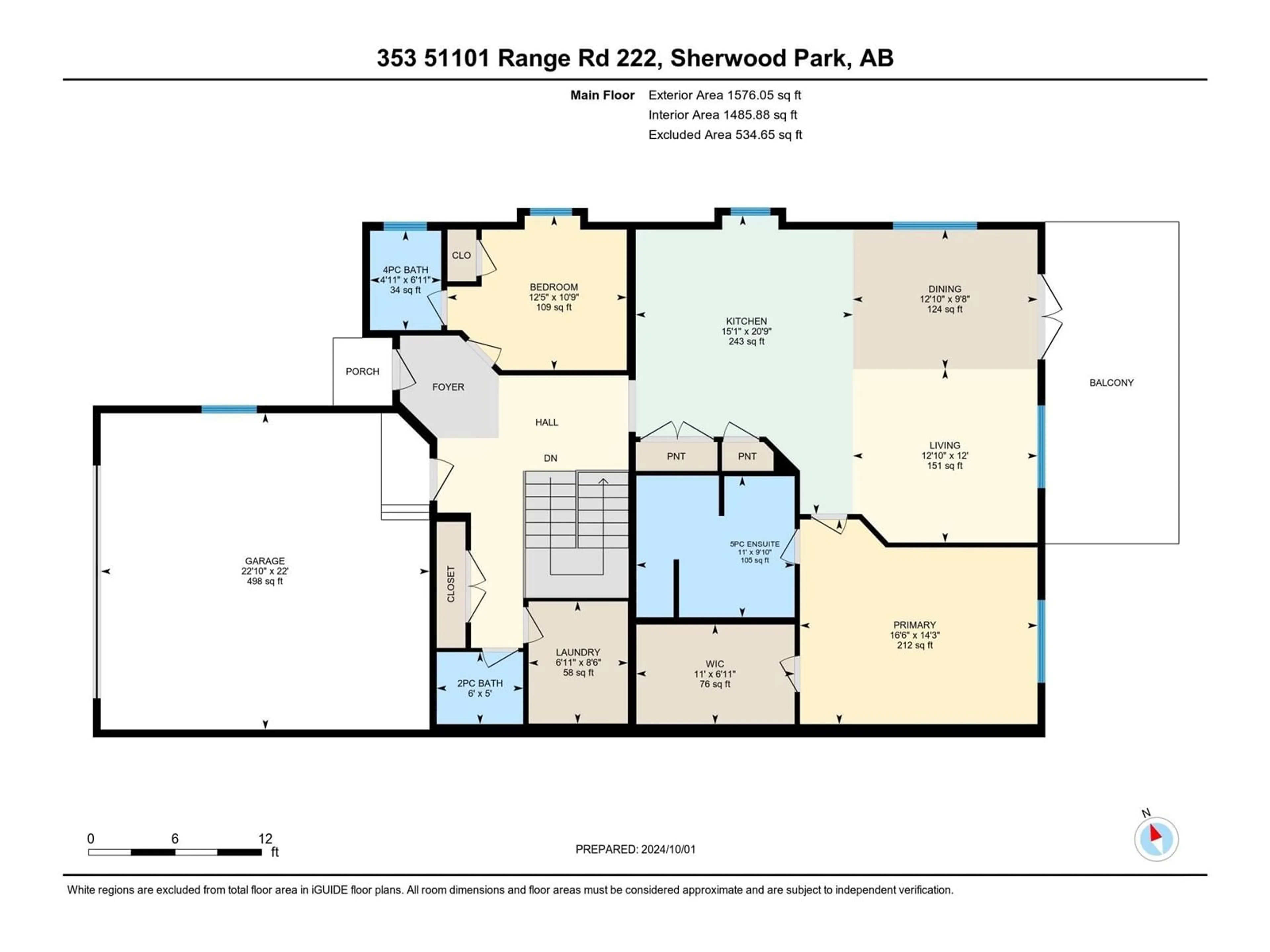 Floor plan for #353 51101 RGE ROAD 222, Rural Strathcona County Alberta T8C1G9