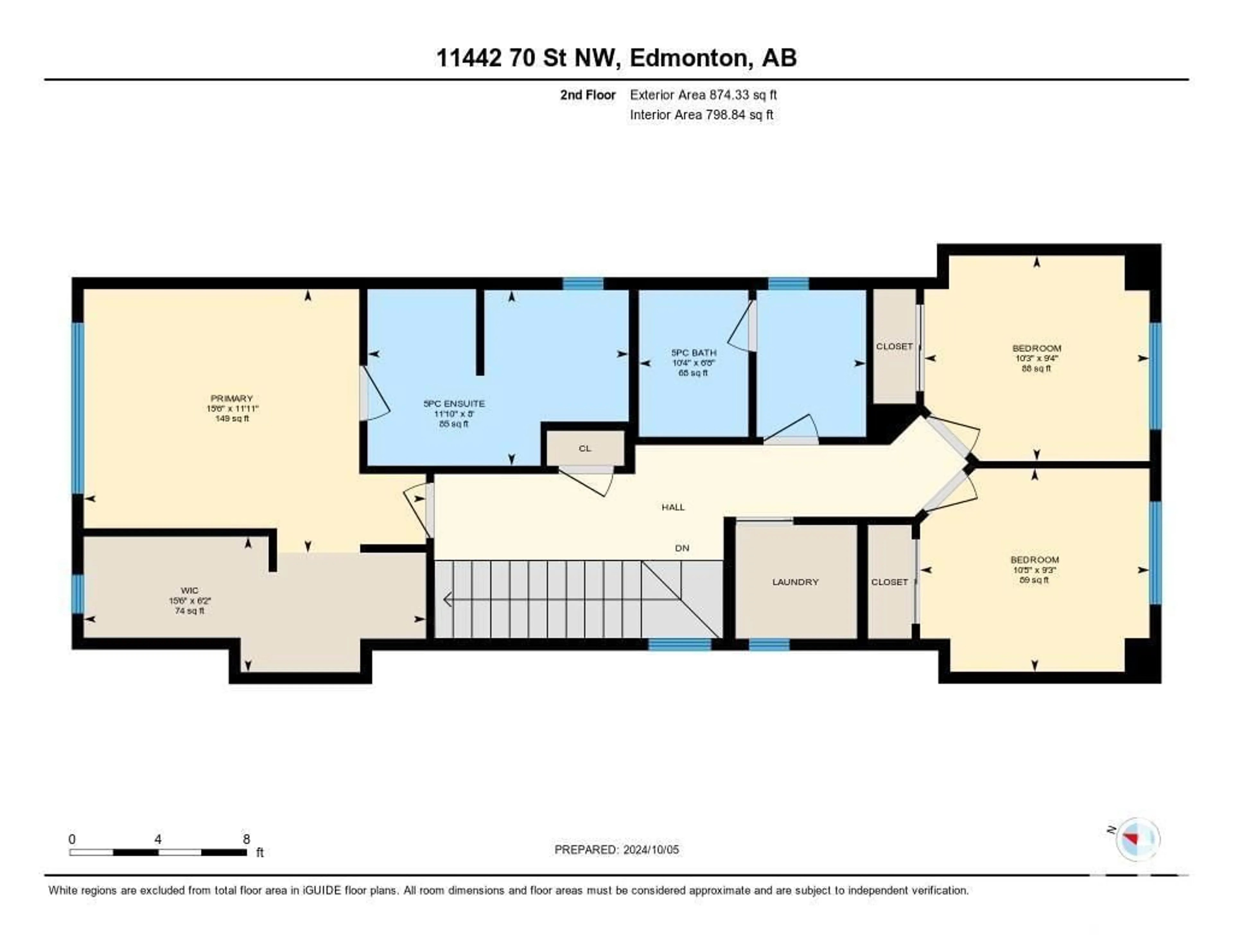 Floor plan for 11442 70 ST NW, Edmonton Alberta T5B1T4