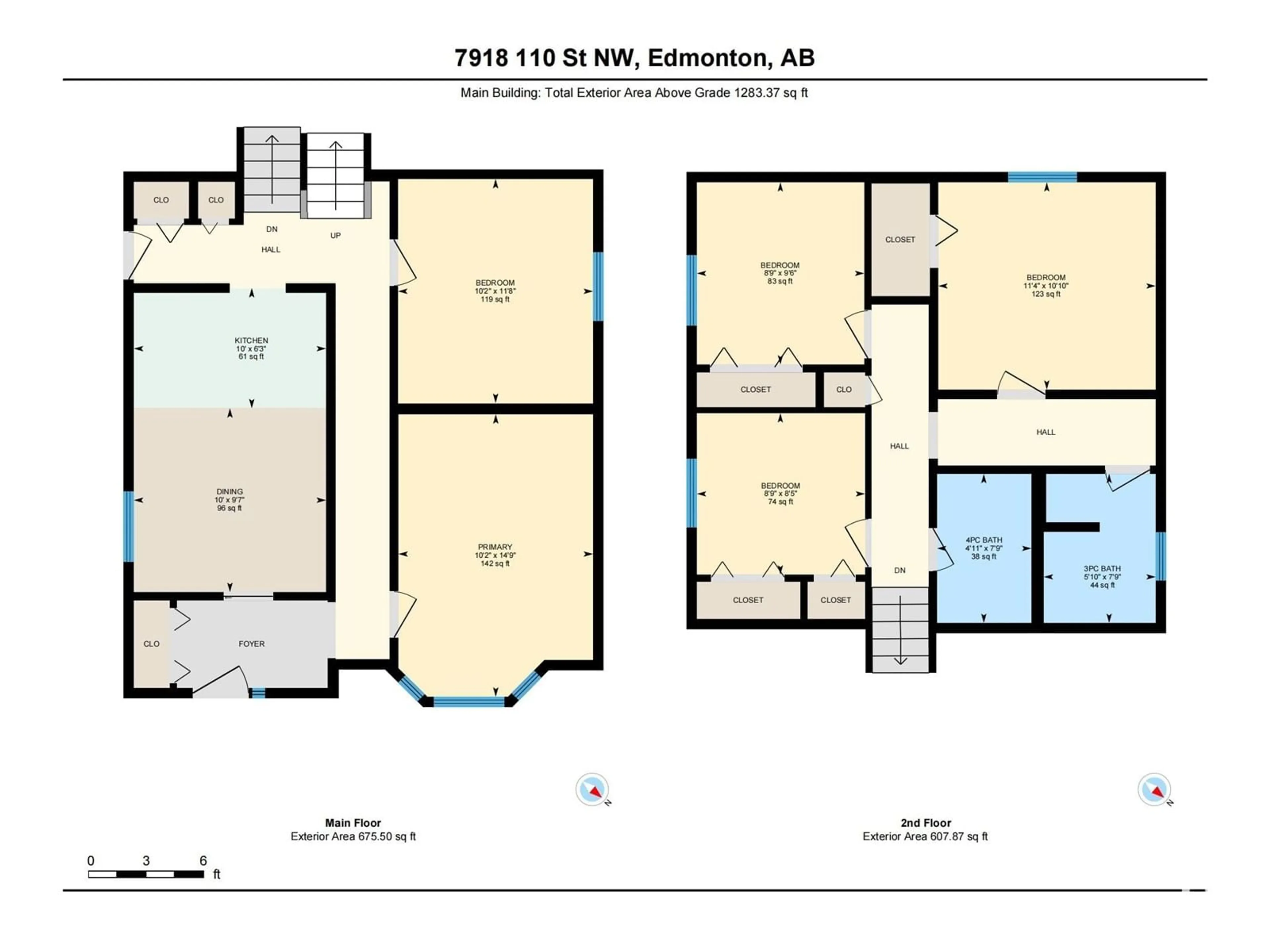 Floor plan for 7918 110 ST NW, Edmonton Alberta T6G1G4