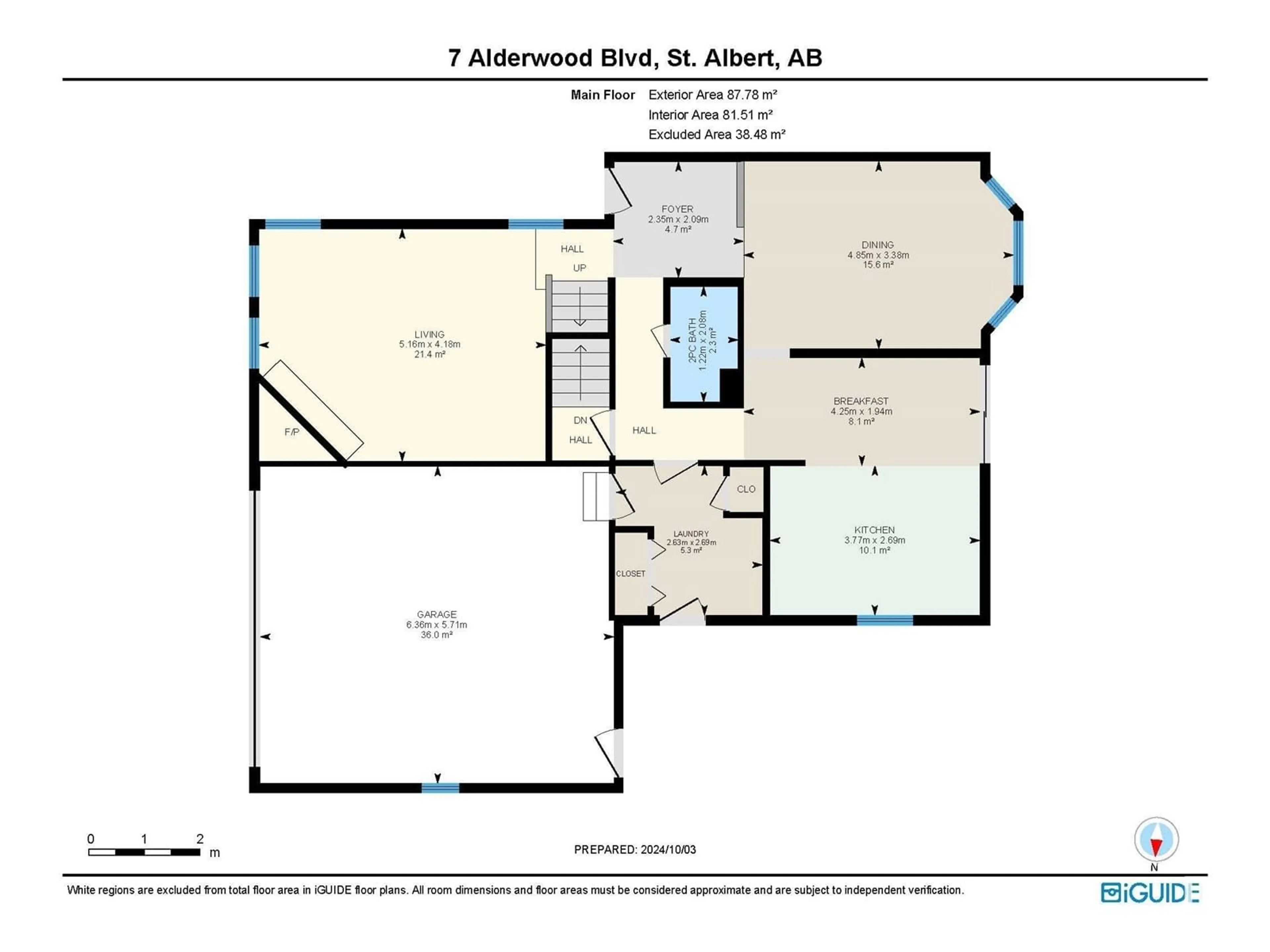 Floor plan for 7 ALDERWOOD BV, St. Albert Alberta T8N4A1