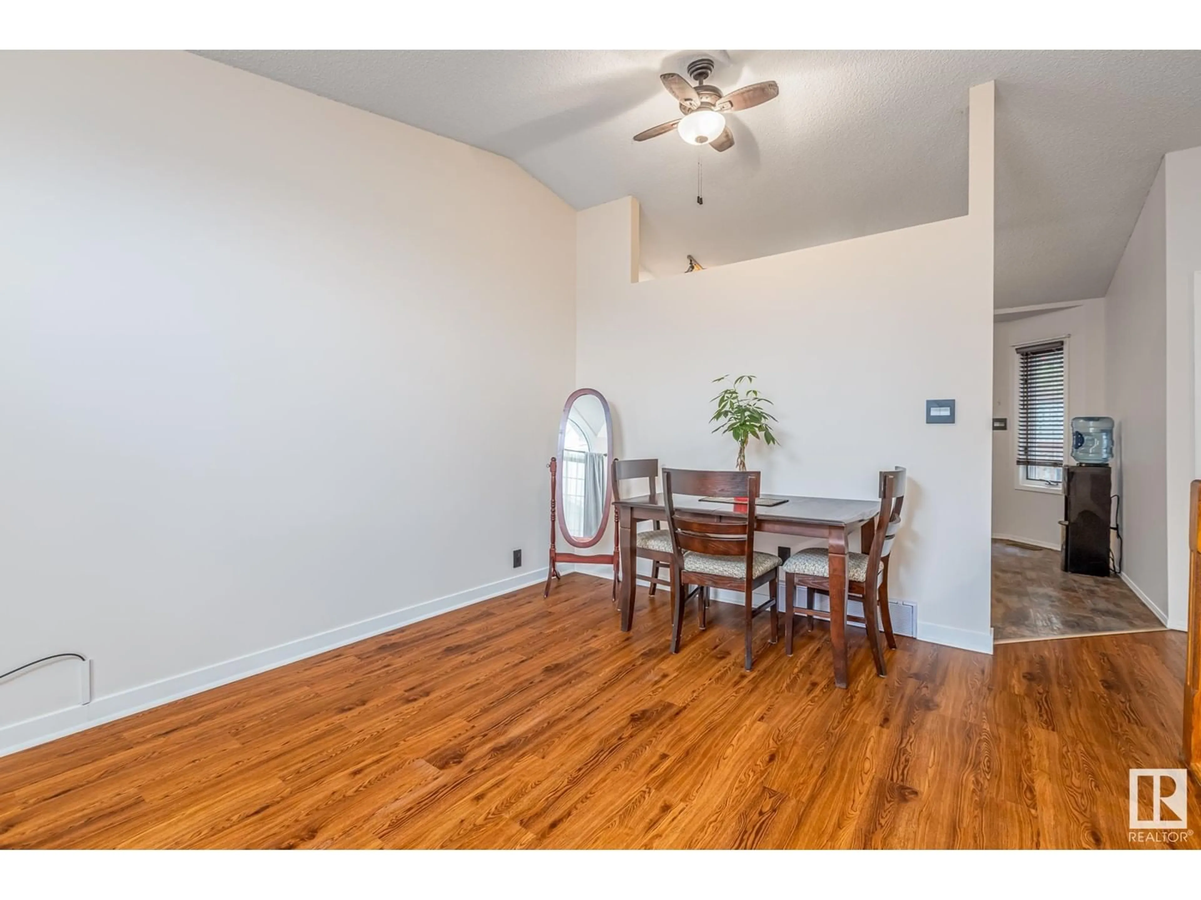 Dining room, wood floors for #6 15 POIRIER AV, St. Albert Alberta T8N4B5