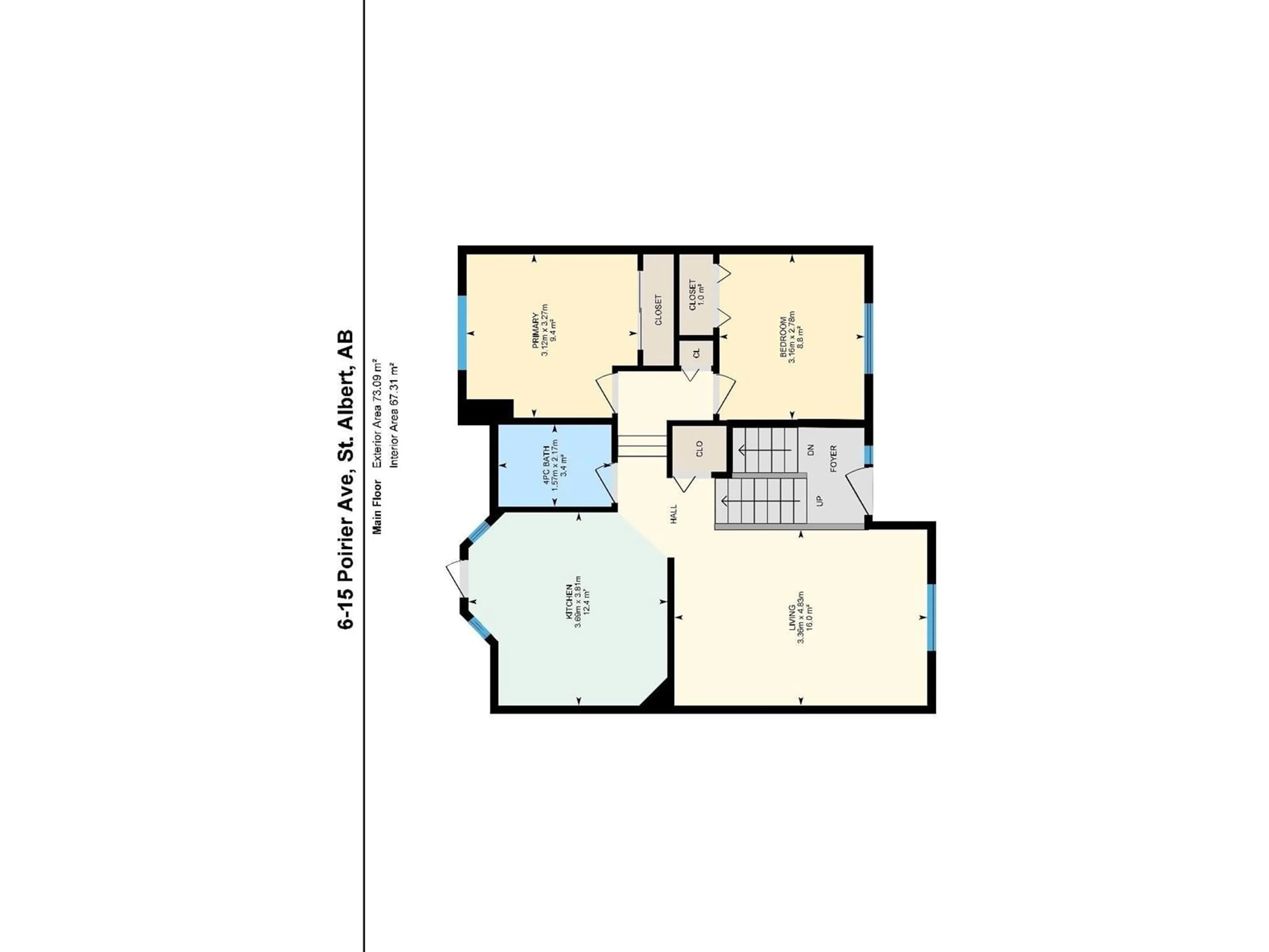 Floor plan for #6 15 POIRIER AV, St. Albert Alberta T8N4B5