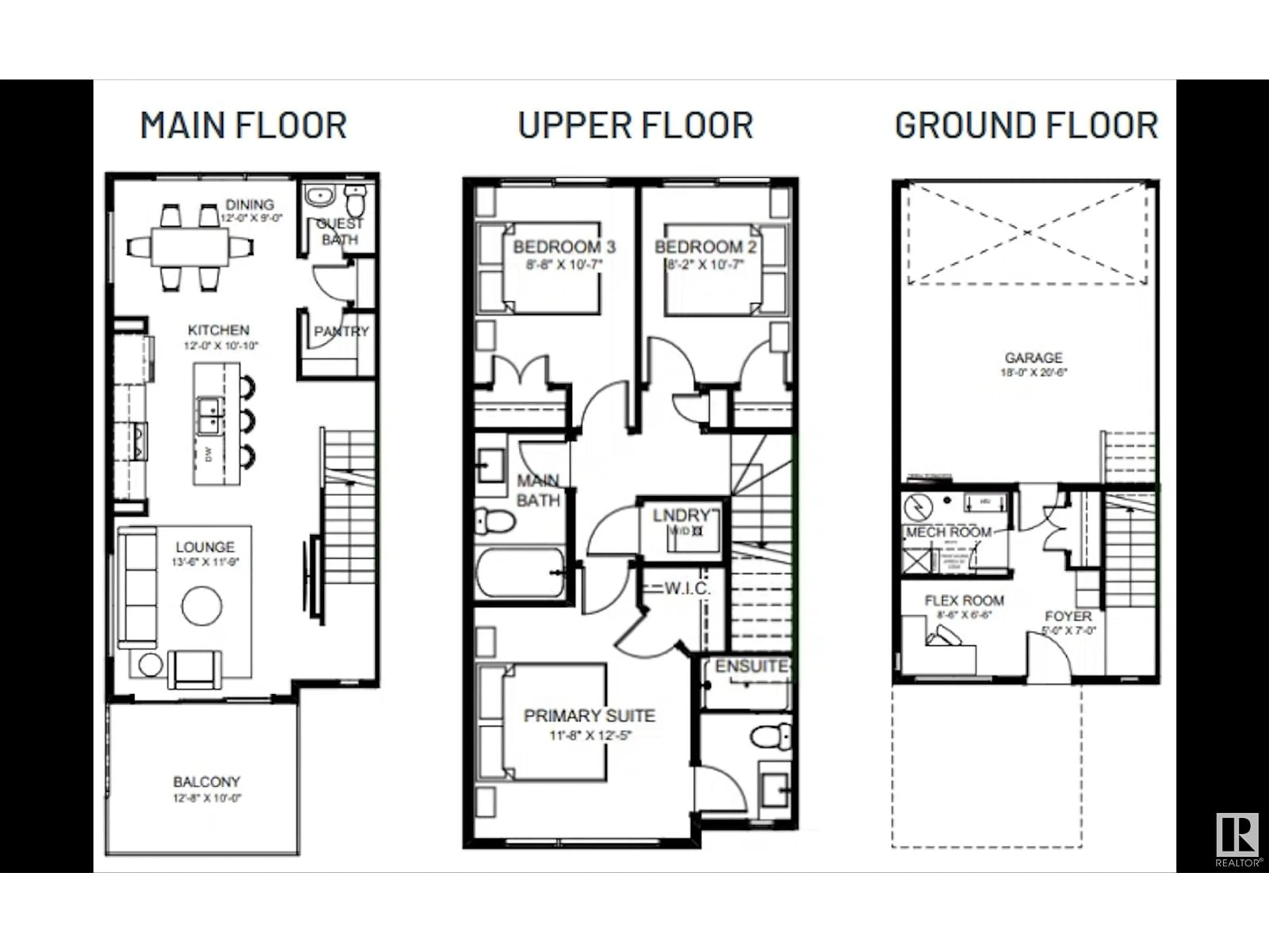 Floor plan for 403 32 ST SW, Edmonton Alberta T6X3C8