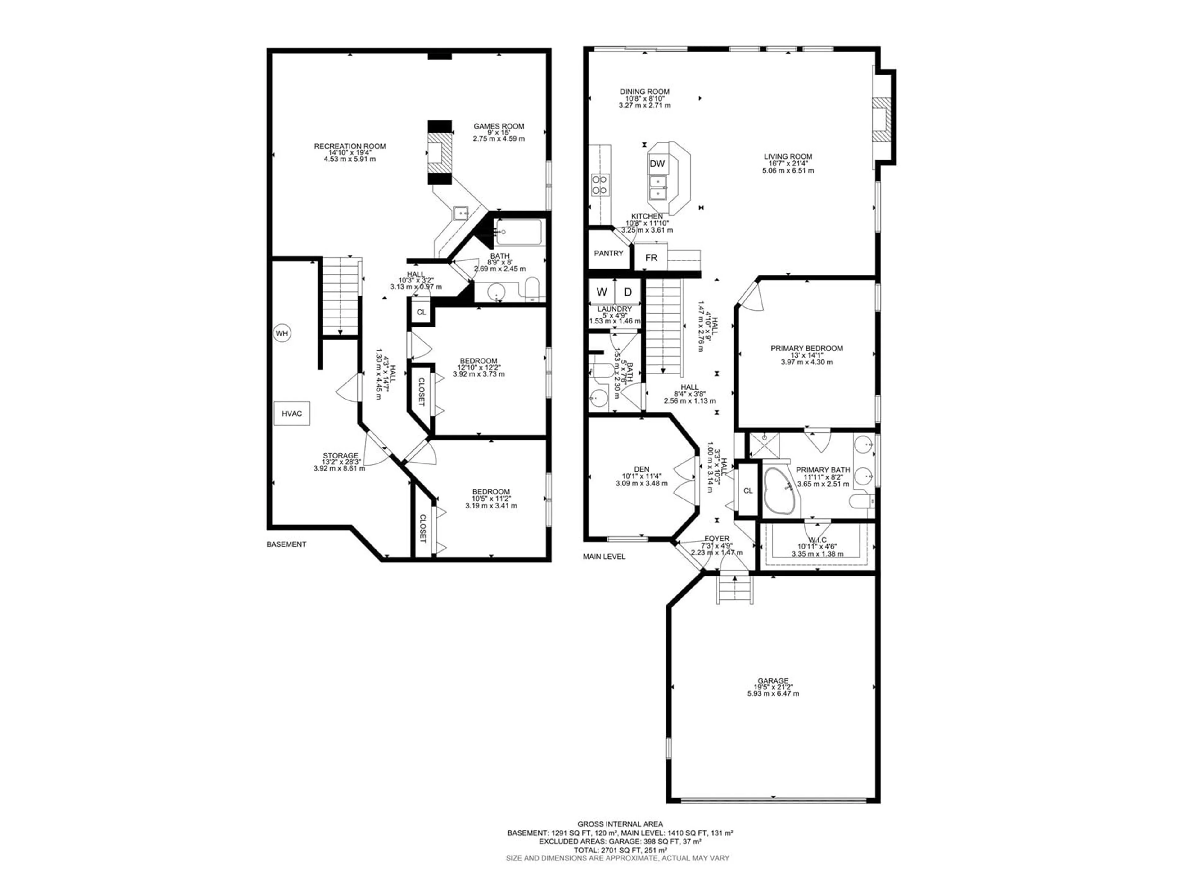 Floor plan for #29 841 156 ST NW, Edmonton Alberta T6R0B3