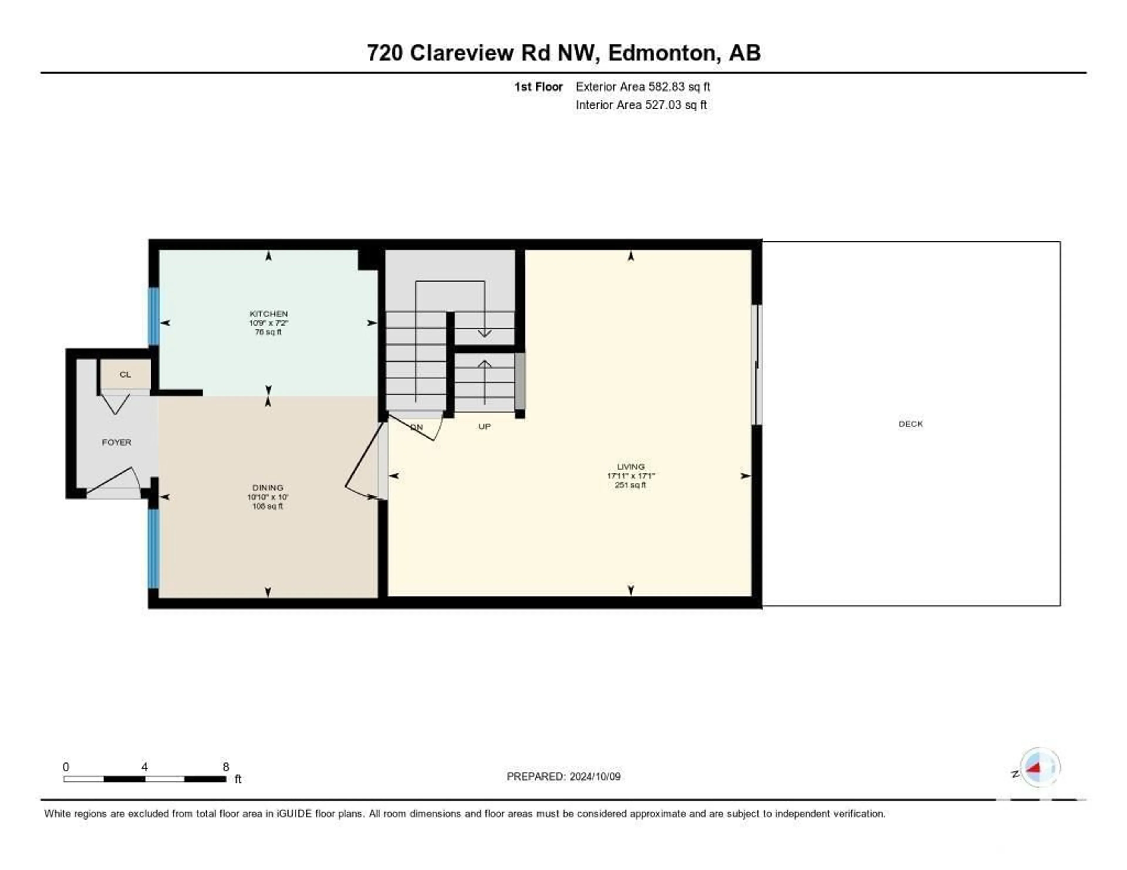 Floor plan for 720 CLAREVIEW RD NW, Edmonton Alberta T5A4H2