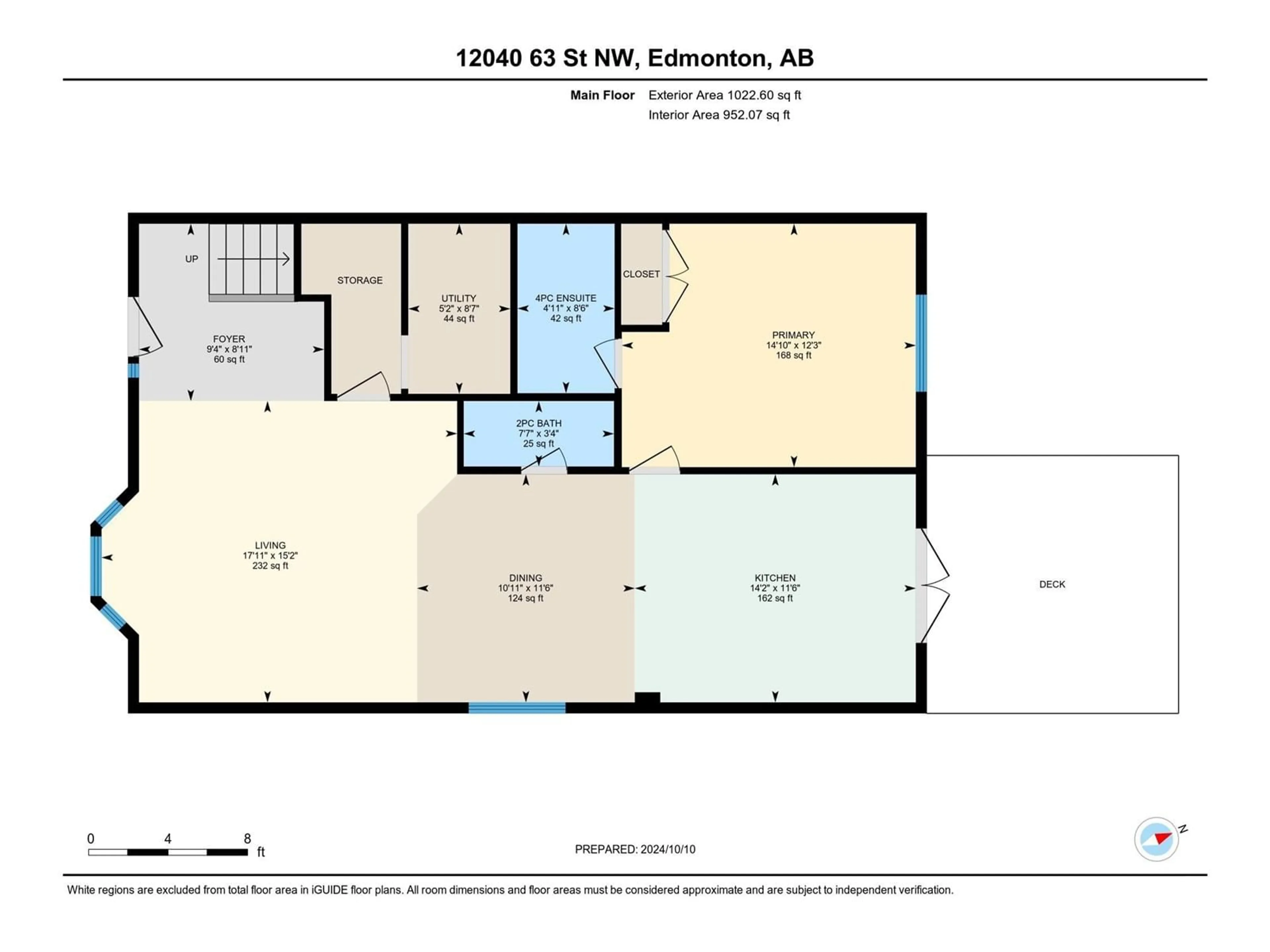 Floor plan for 12040 63 ST NW, Edmonton Alberta T5W4G4