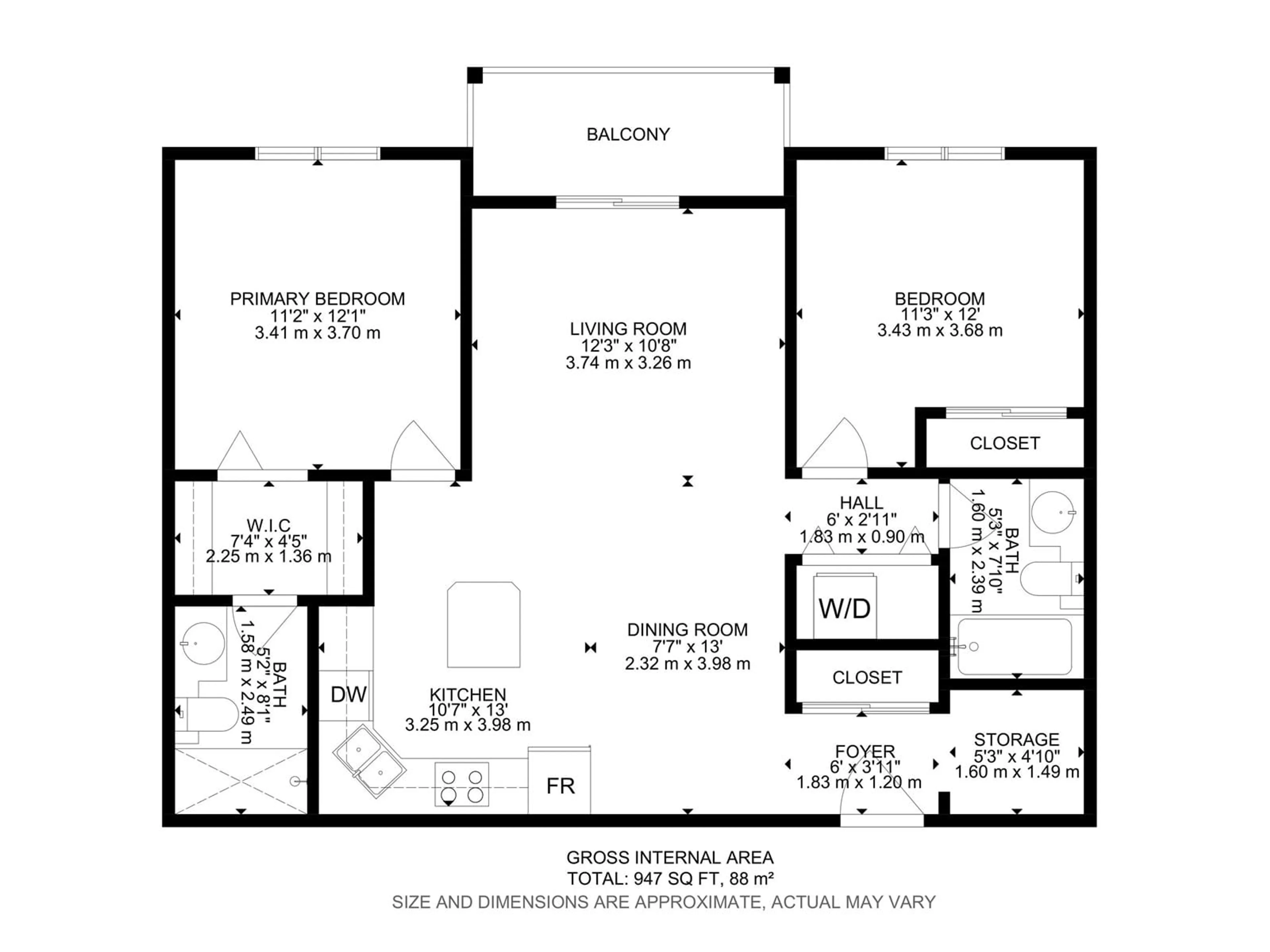 Floor plan for #403 11615 ELLERSLIE RD SW, Edmonton Alberta T6W0J3