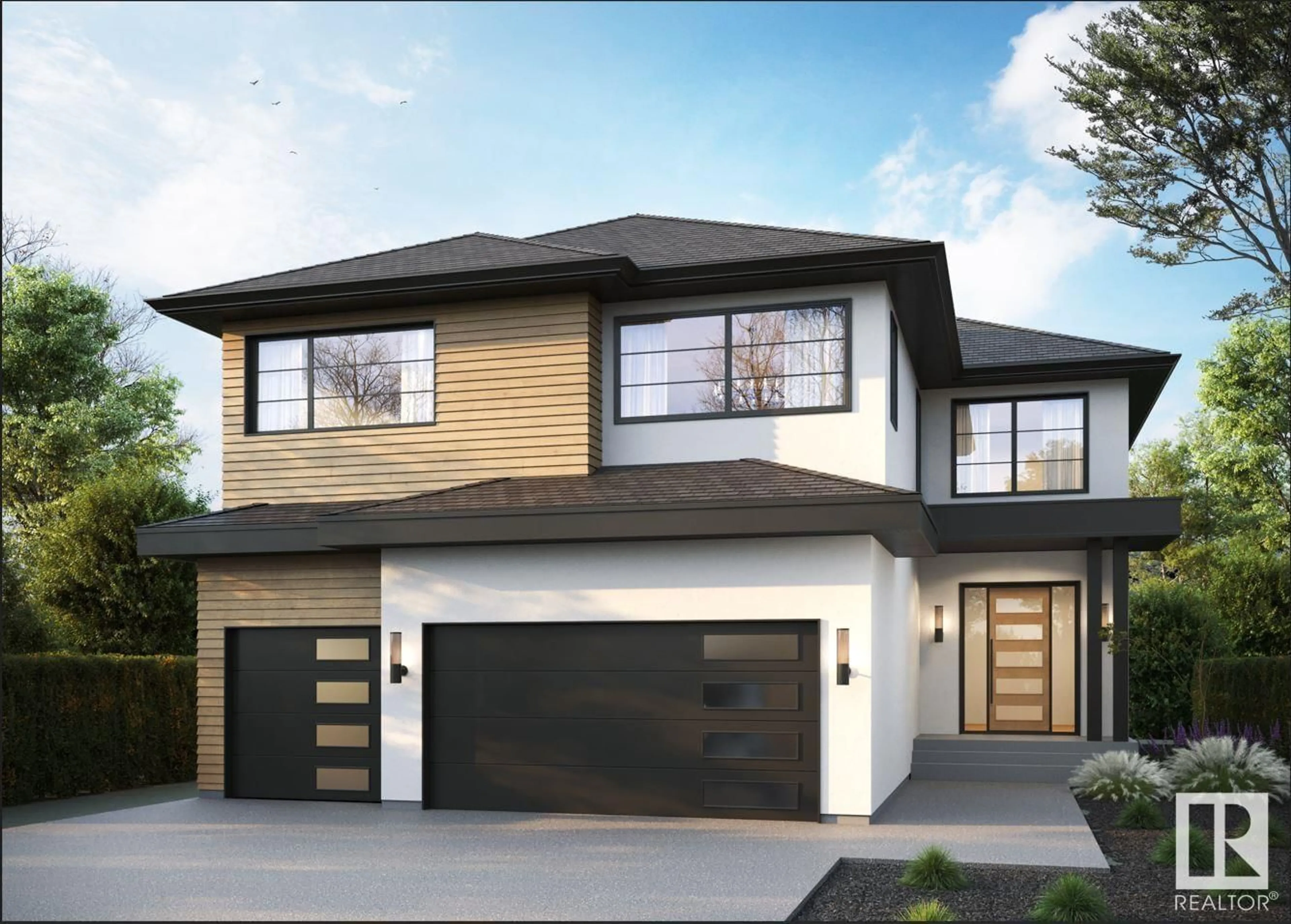 Frontside or backside of a home, cottage for 3995 Ginsberg CR NW, Edmonton Alberta T5T4V1