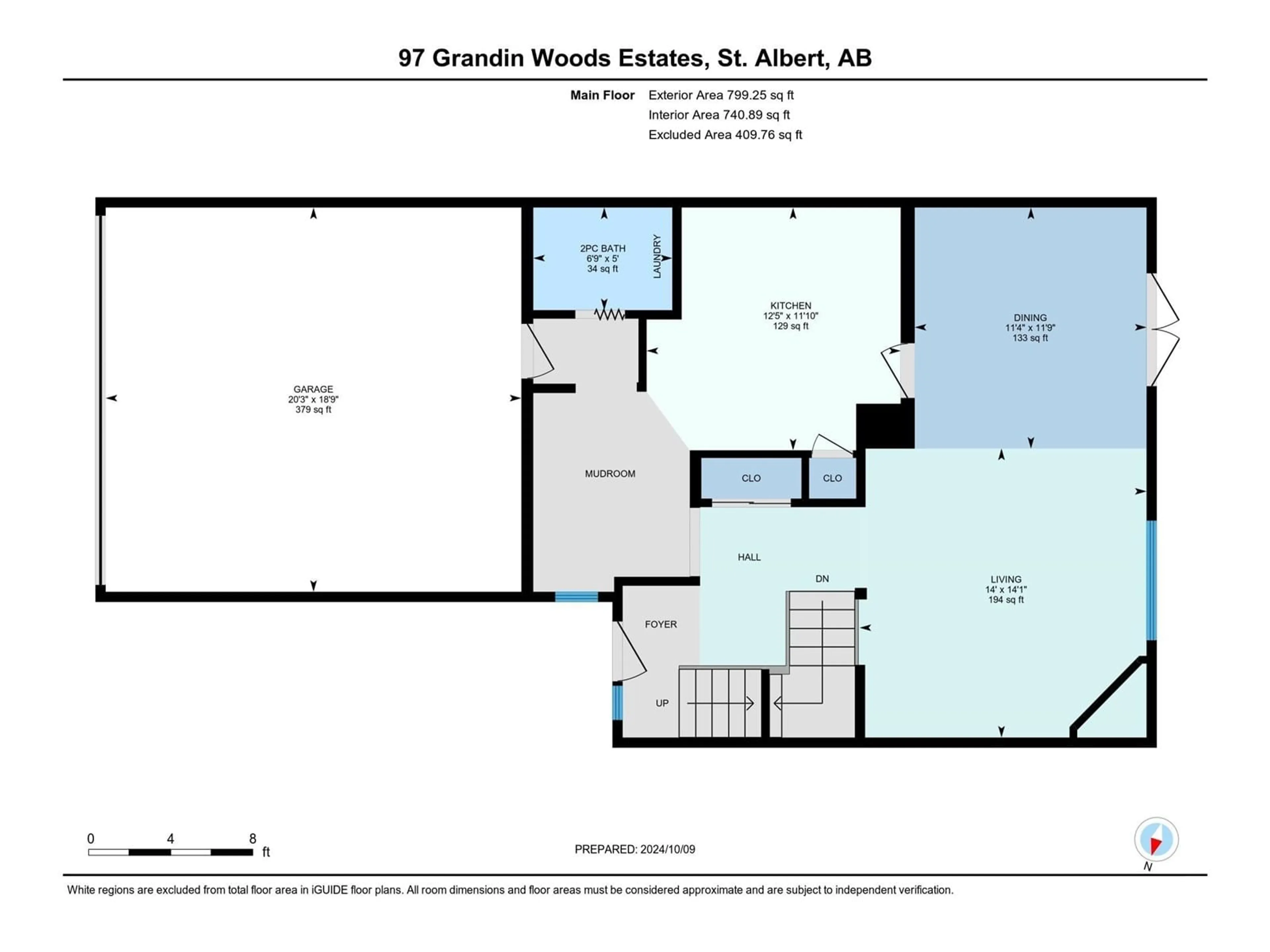 Floor plan for 97 GRANDIN, St. Albert Alberta T8N2Y4