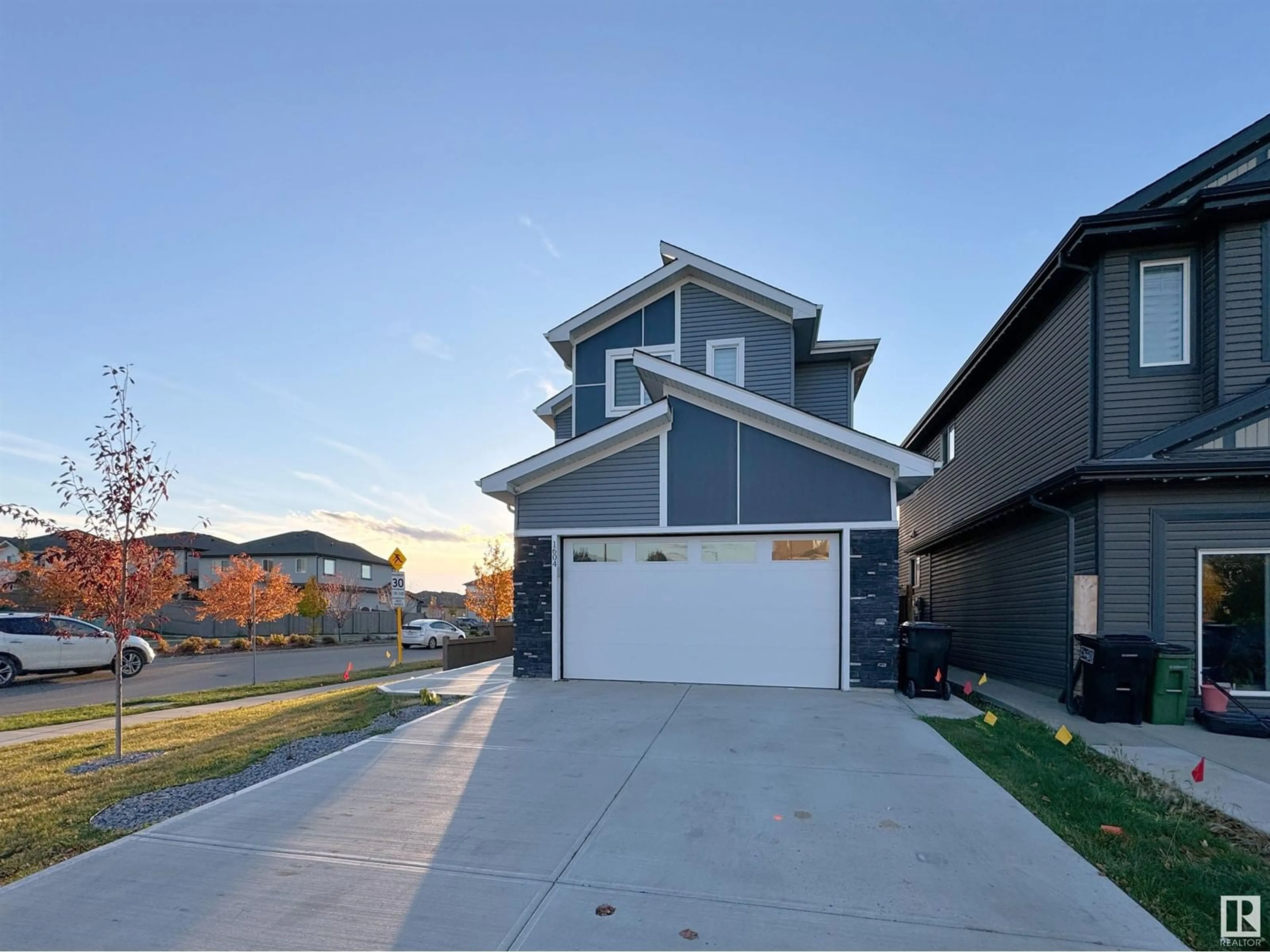 Frontside or backside of a home, the street view for 1604 19 ST NW, Edmonton Alberta T6T1J1