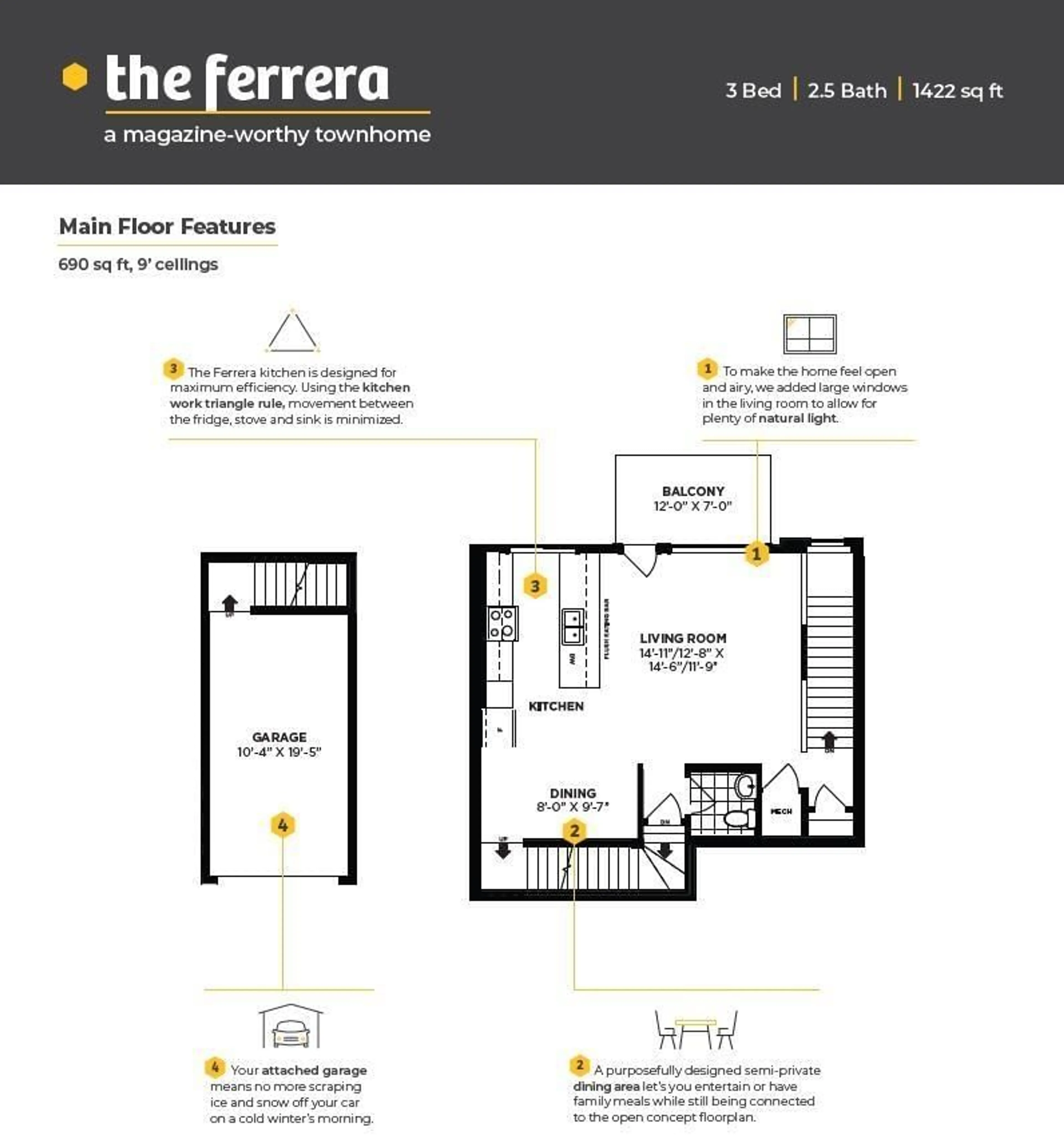 Floor plan for #35 16231 19 AV SW, Edmonton Alberta T6W5C6