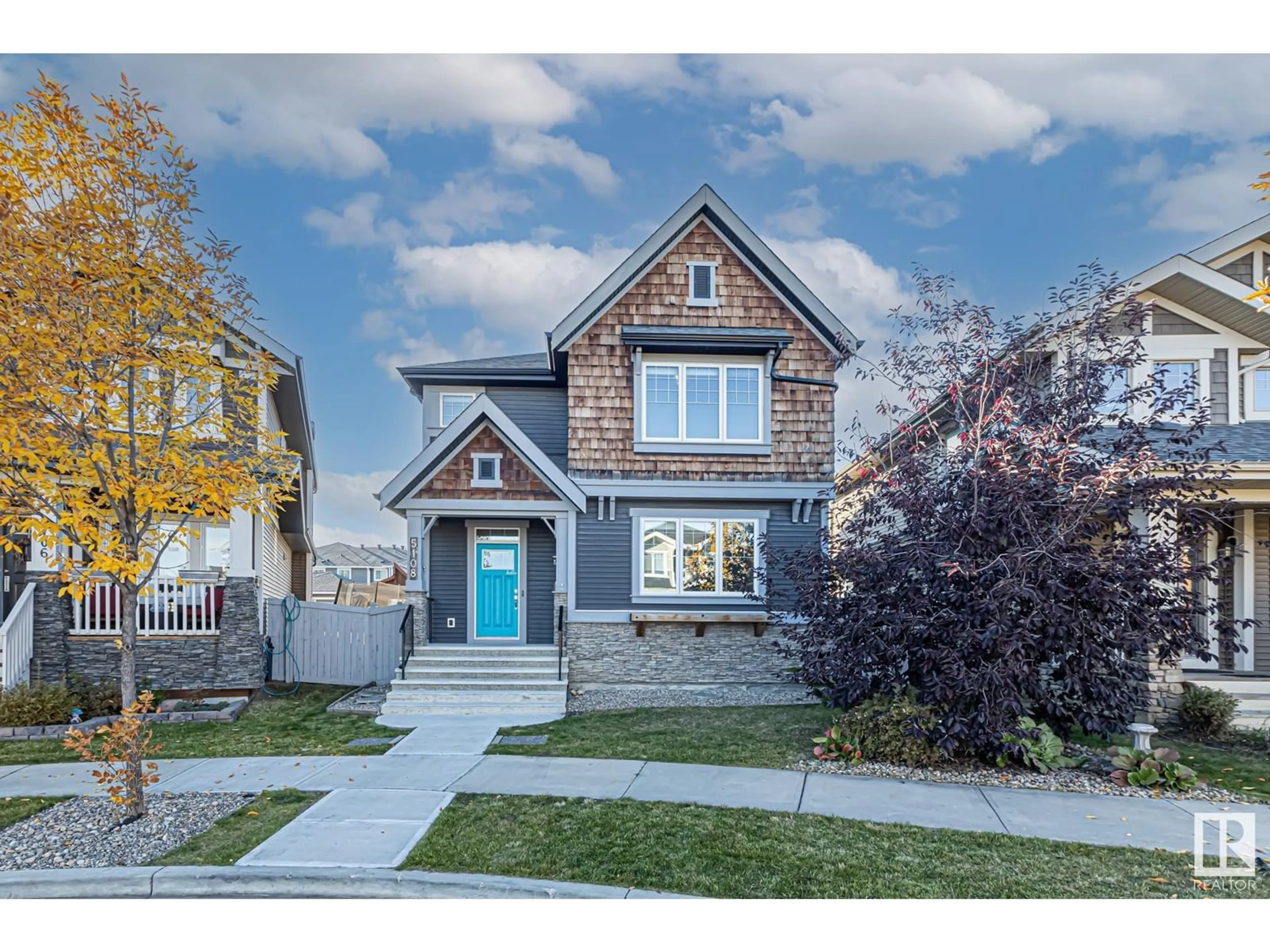 Frontside or backside of a home, the street view for 5108 CORVETTE ST NW, Edmonton Alberta T5E6T8