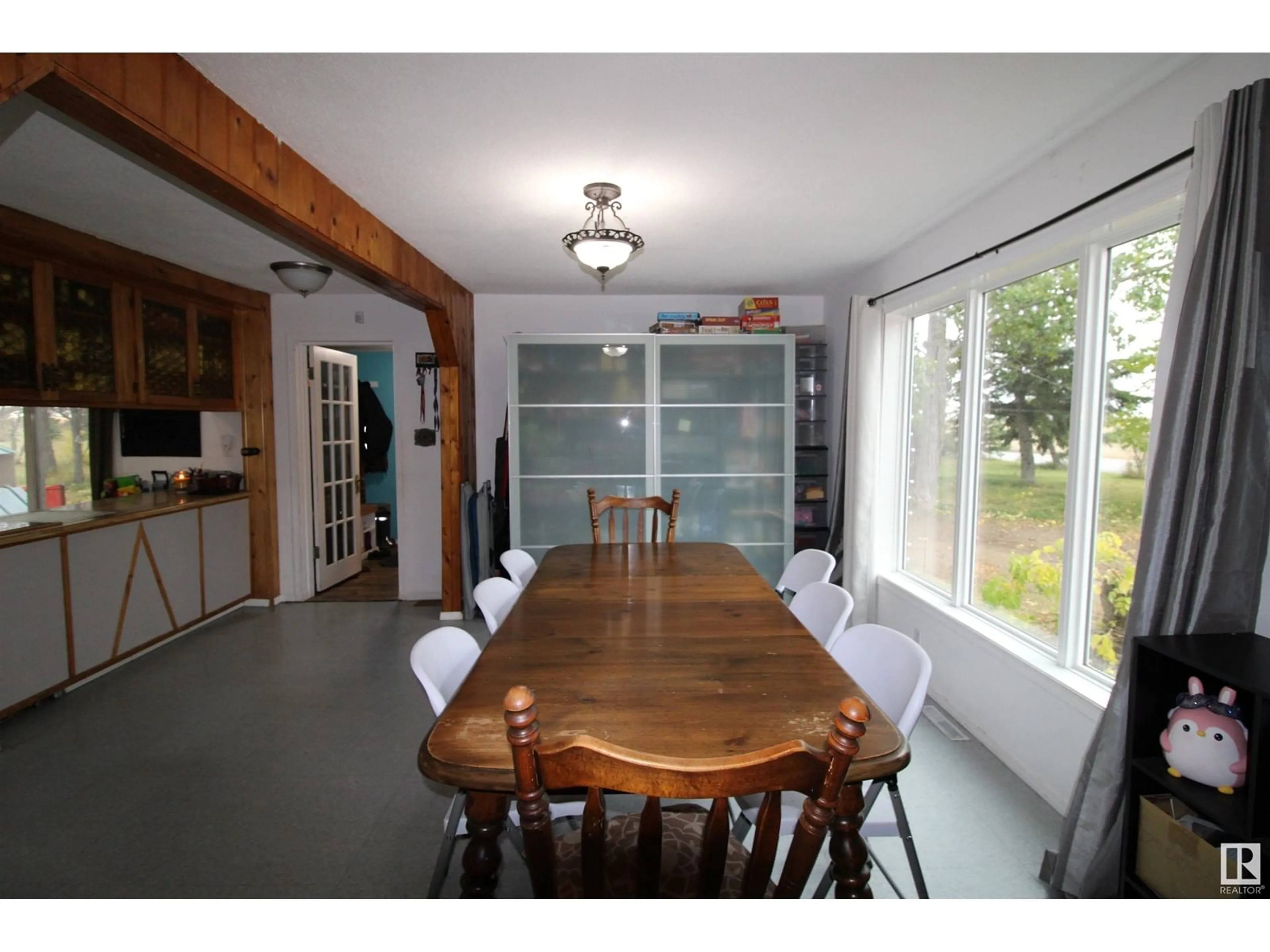 Dining room, wood floors, cottage for 58311 Rng Rd 95, Rural St. Paul County Alberta T0A3A0