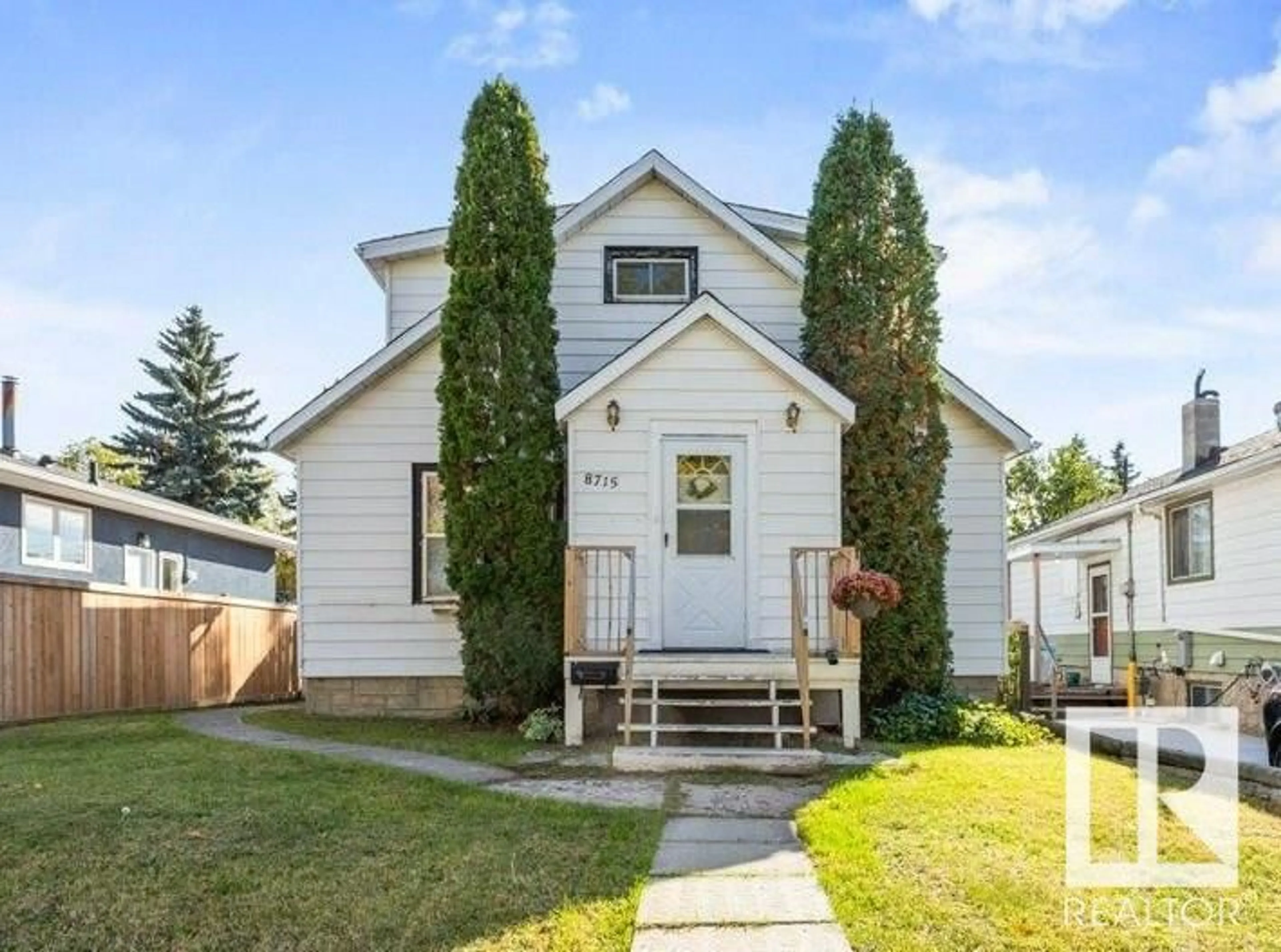 Frontside or backside of a home, cottage for 8715 76 AV NW, Edmonton Alberta T6C0J4