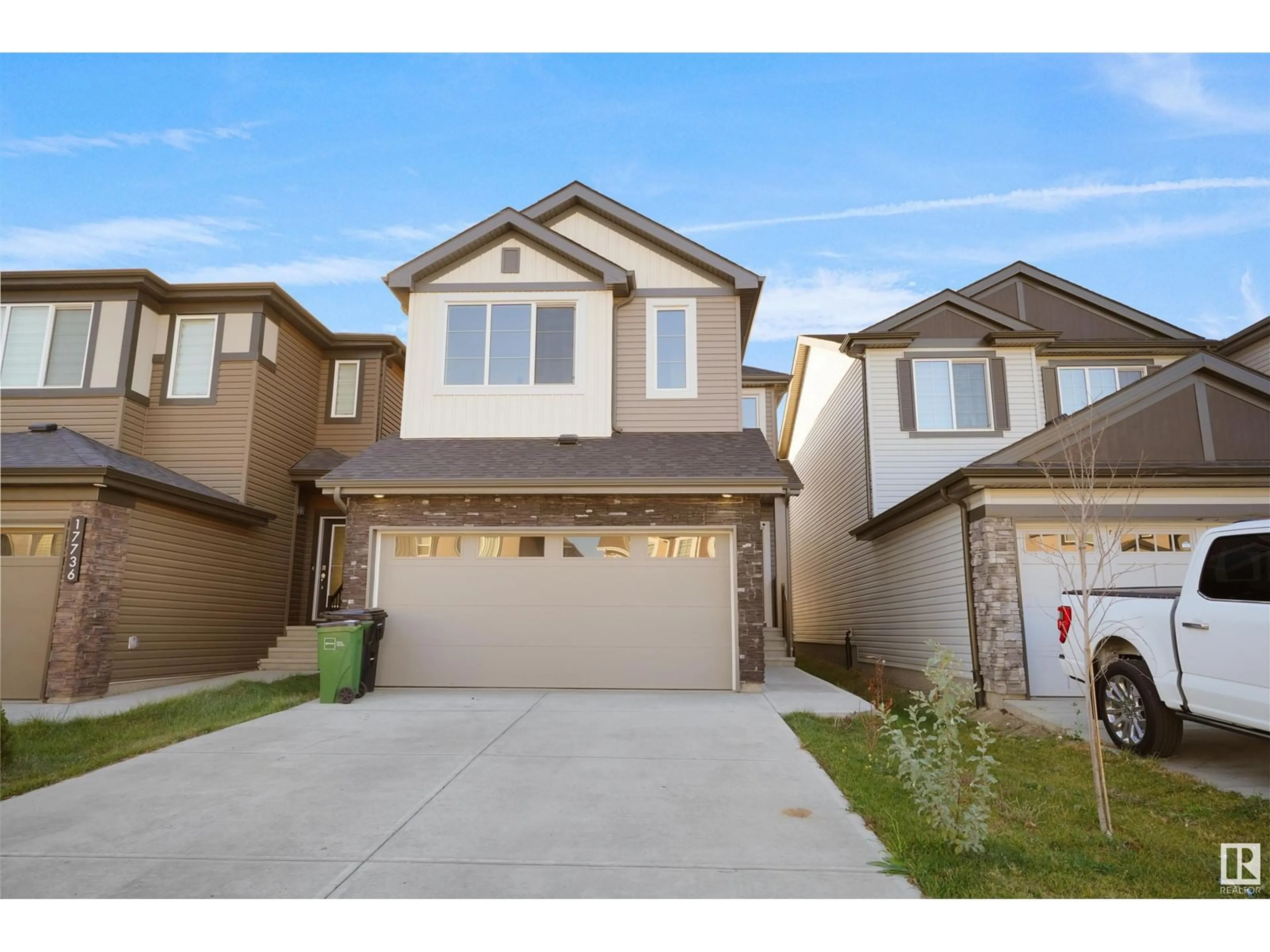 Frontside or backside of a home, the street view for 17740 73 ST NW, Edmonton Alberta T5Z0N4