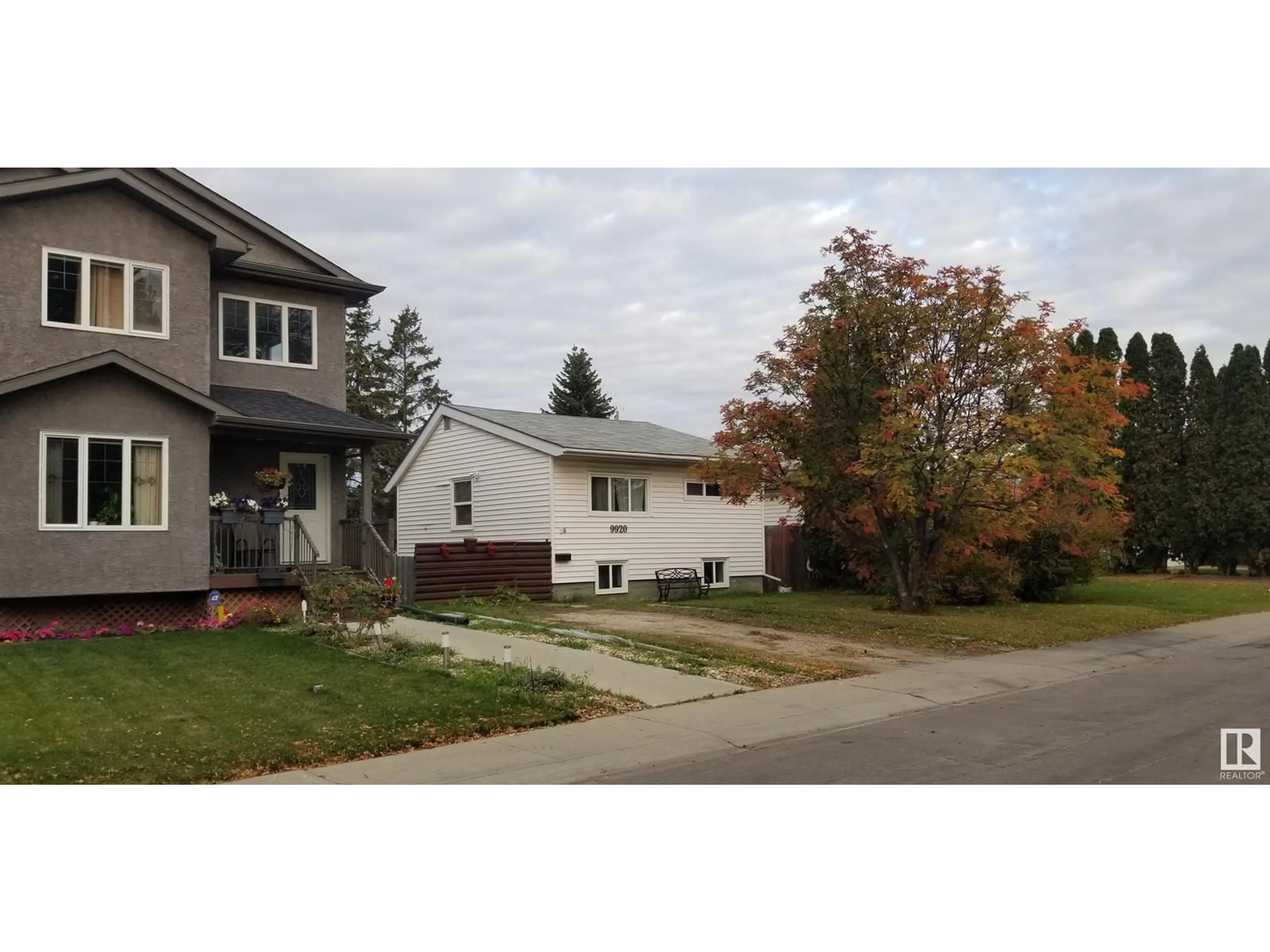 Frontside or backside of a home, the street view for 9920 160 ST NW, Edmonton Alberta T5P3E4