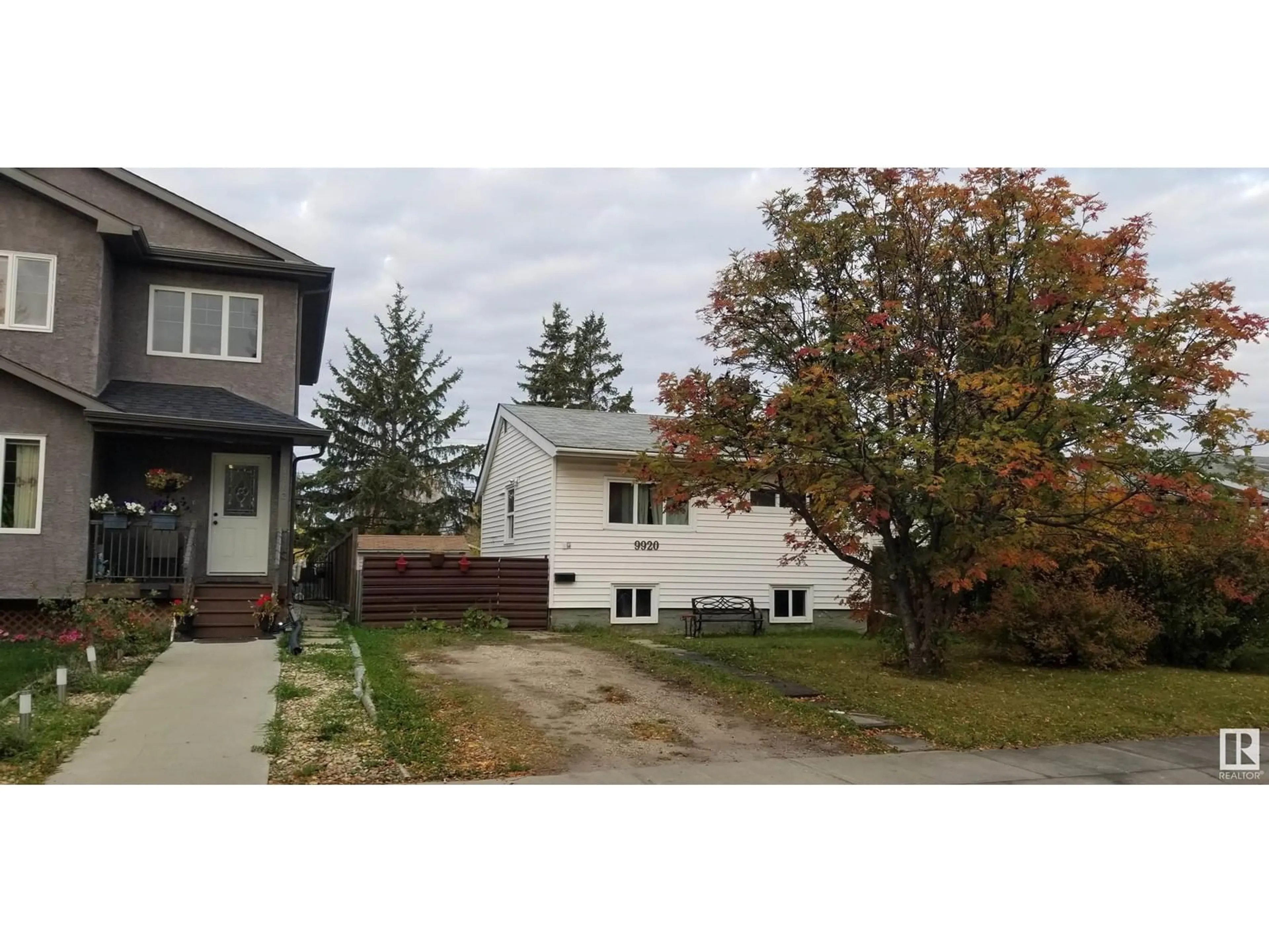 Frontside or backside of a home, the street view for 9920 160 ST NW, Edmonton Alberta T5P3E4