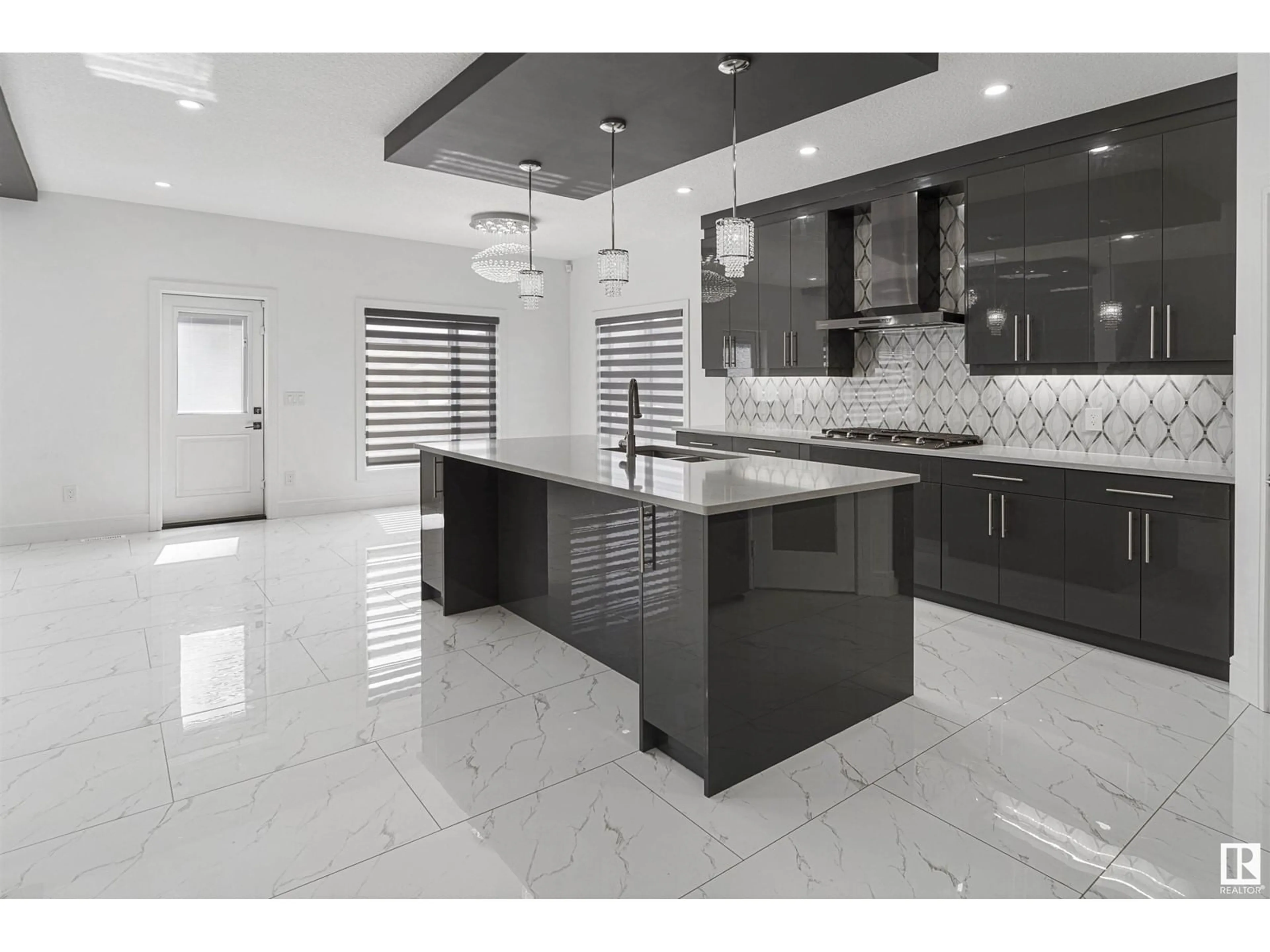 Contemporary kitchen, ceramic floors for 6059 Crawford DR SW SW, Edmonton Alberta T6W4L6