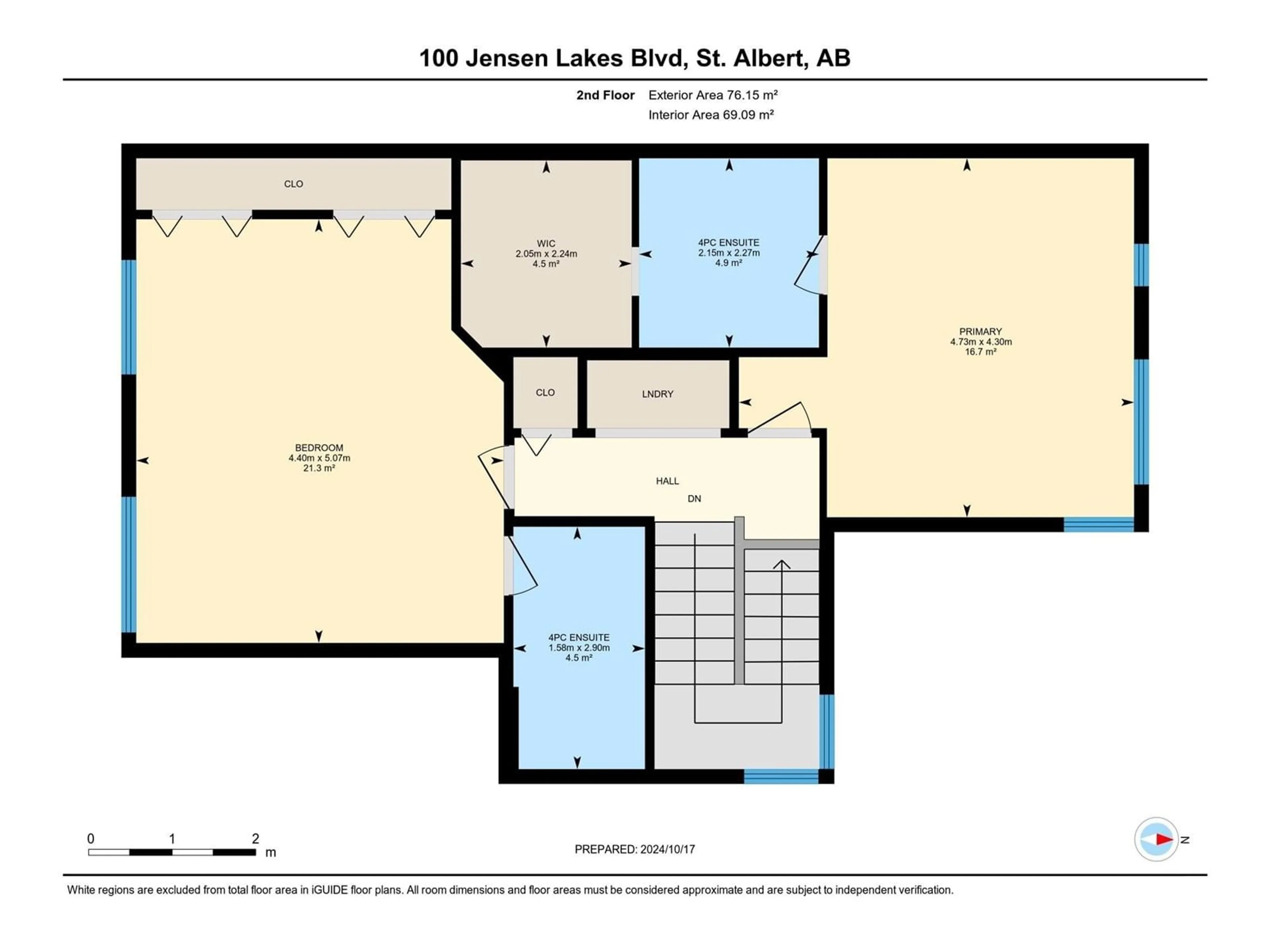 Floor plan for #22 100 JENSEN LAKES BV, St. Albert Alberta T8N7T9