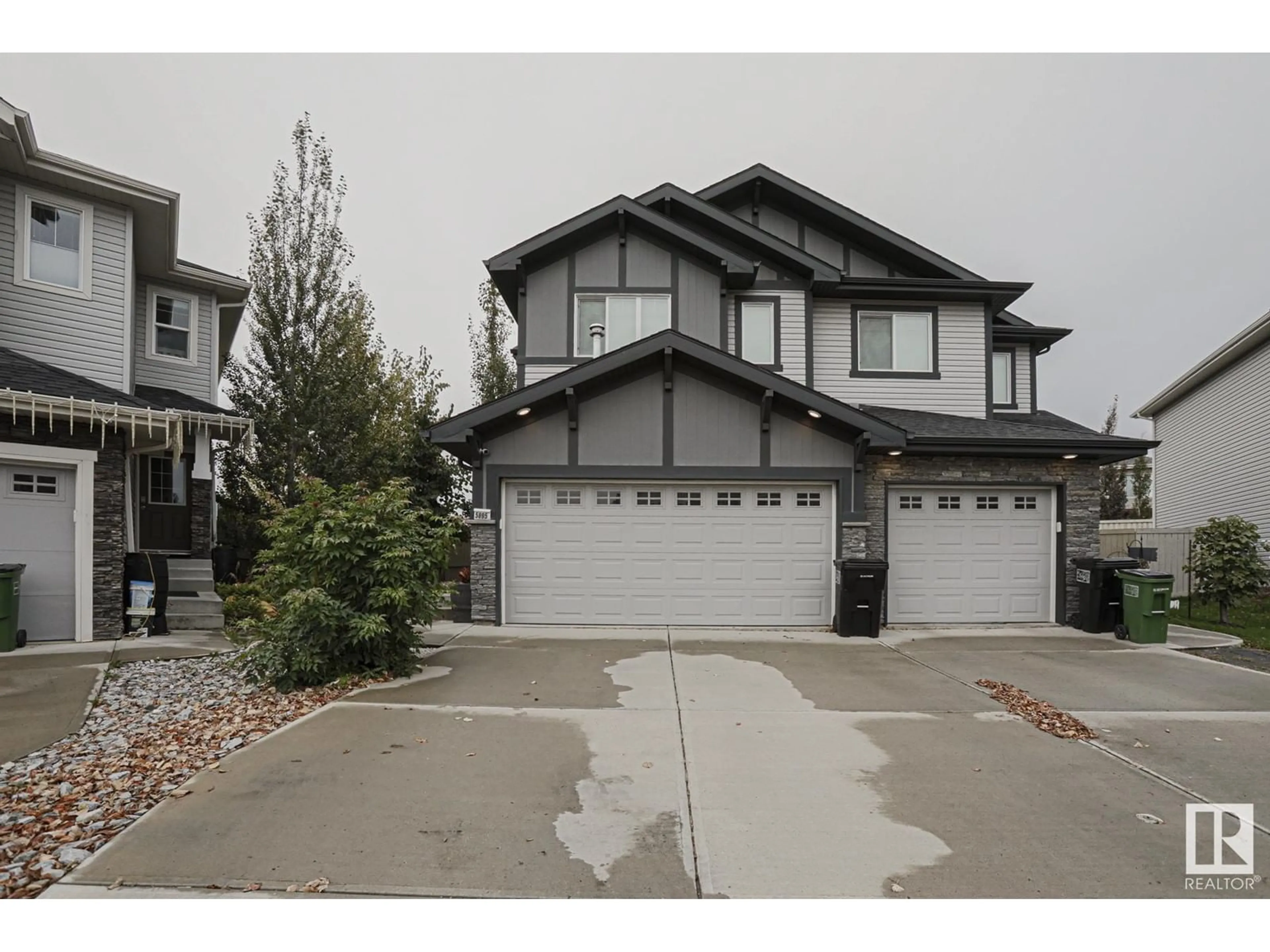 Frontside or backside of a home, the street view for 5895 Anthony Crescent SW, Edmonton Alberta T6W3H4