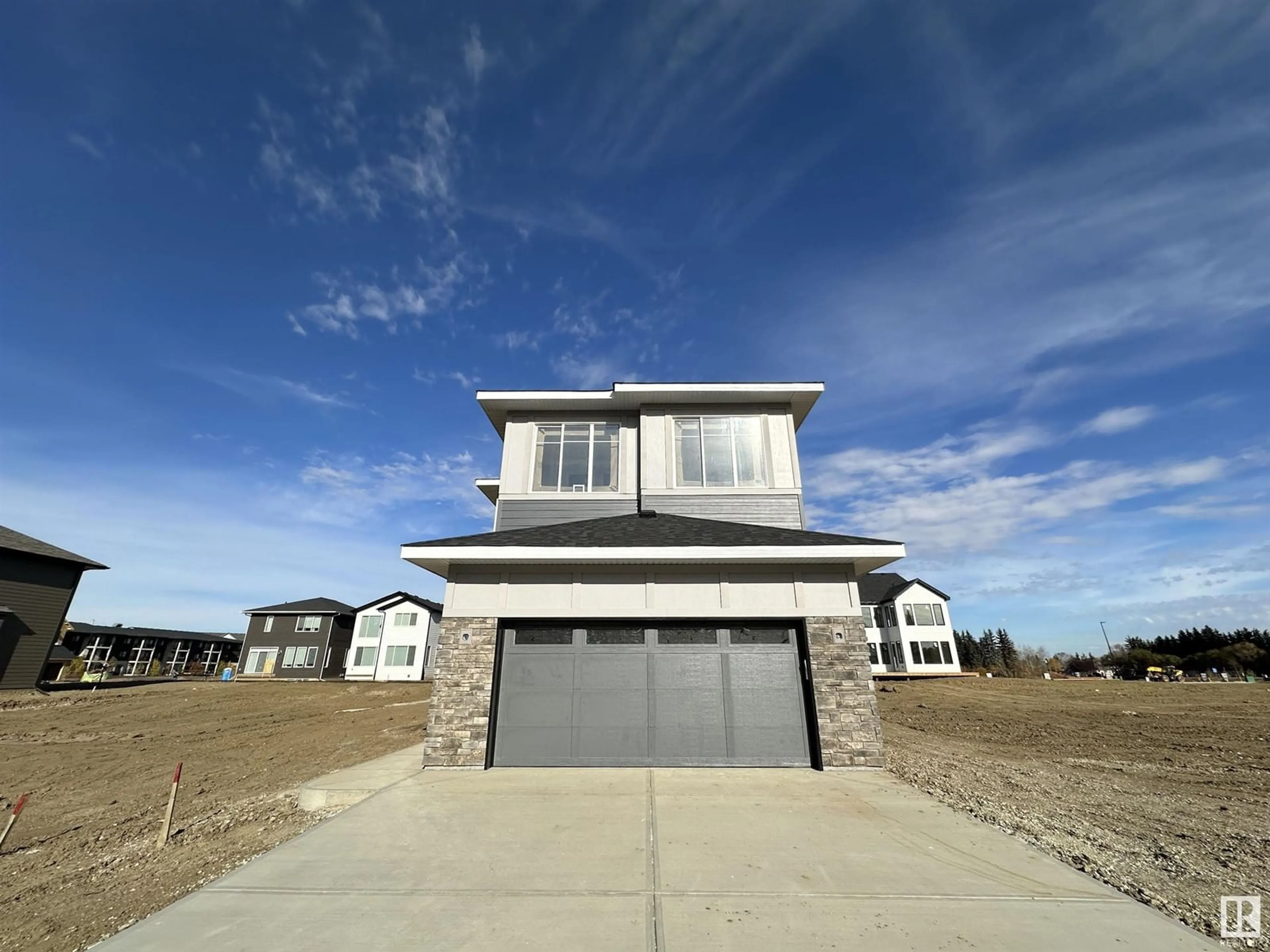 Frontside or backside of a home, the street view for 48 Newbury CI, Sherwood Park Alberta T8B0C4