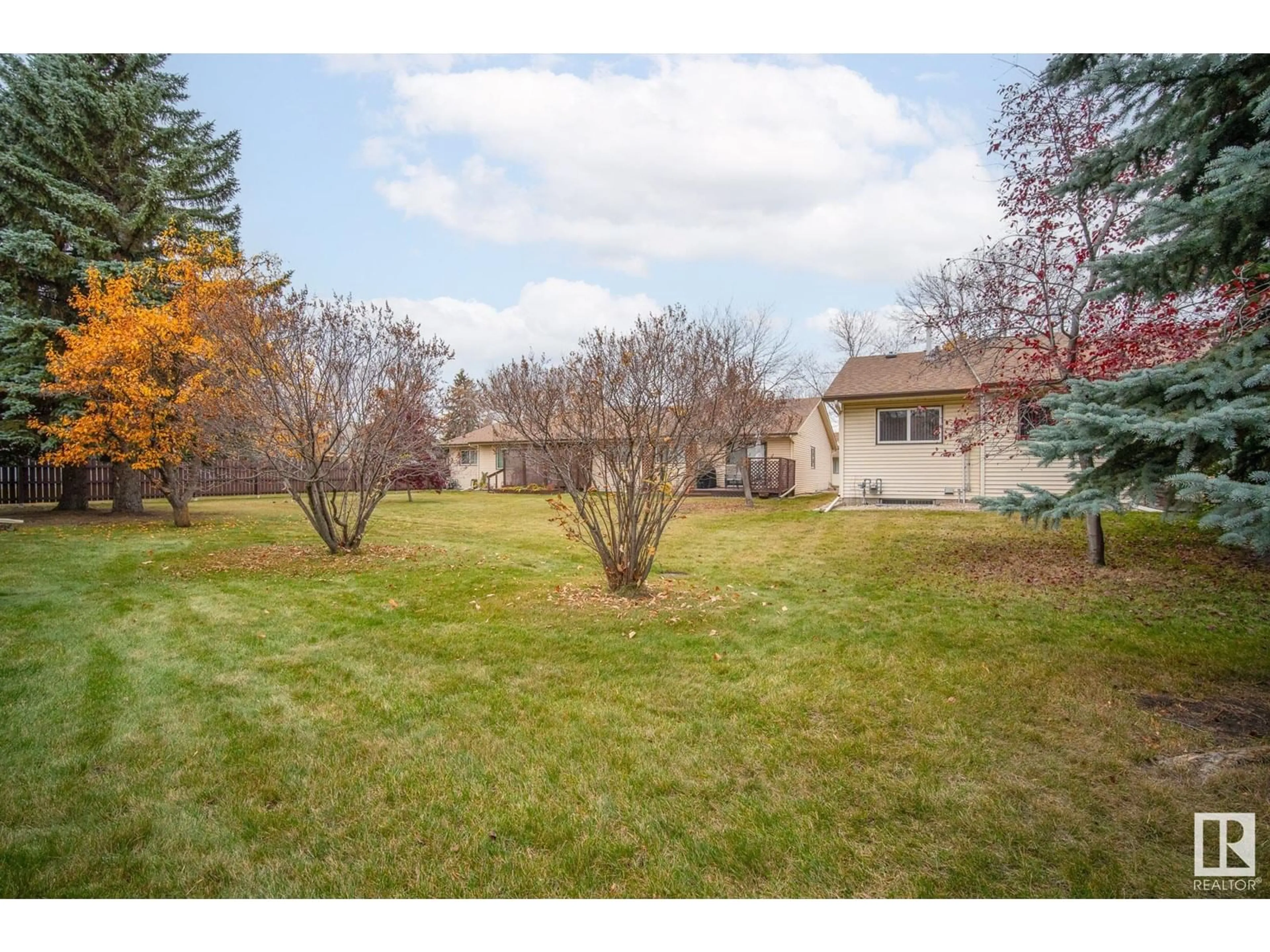 A pic from exterior of the house or condo, the fenced backyard for 10818 11 AV NW, Edmonton Alberta T6J6J1