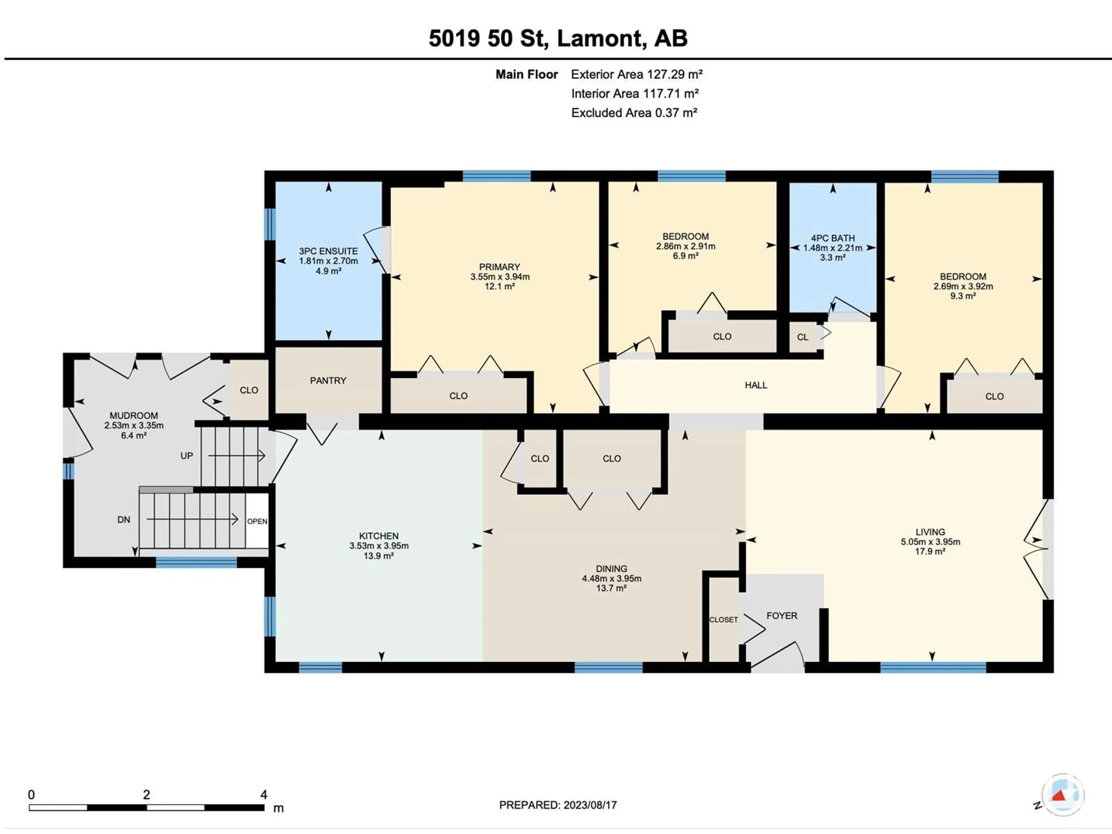 Floor plan for 5019 50A ST, Lamont Alberta T0B2R0