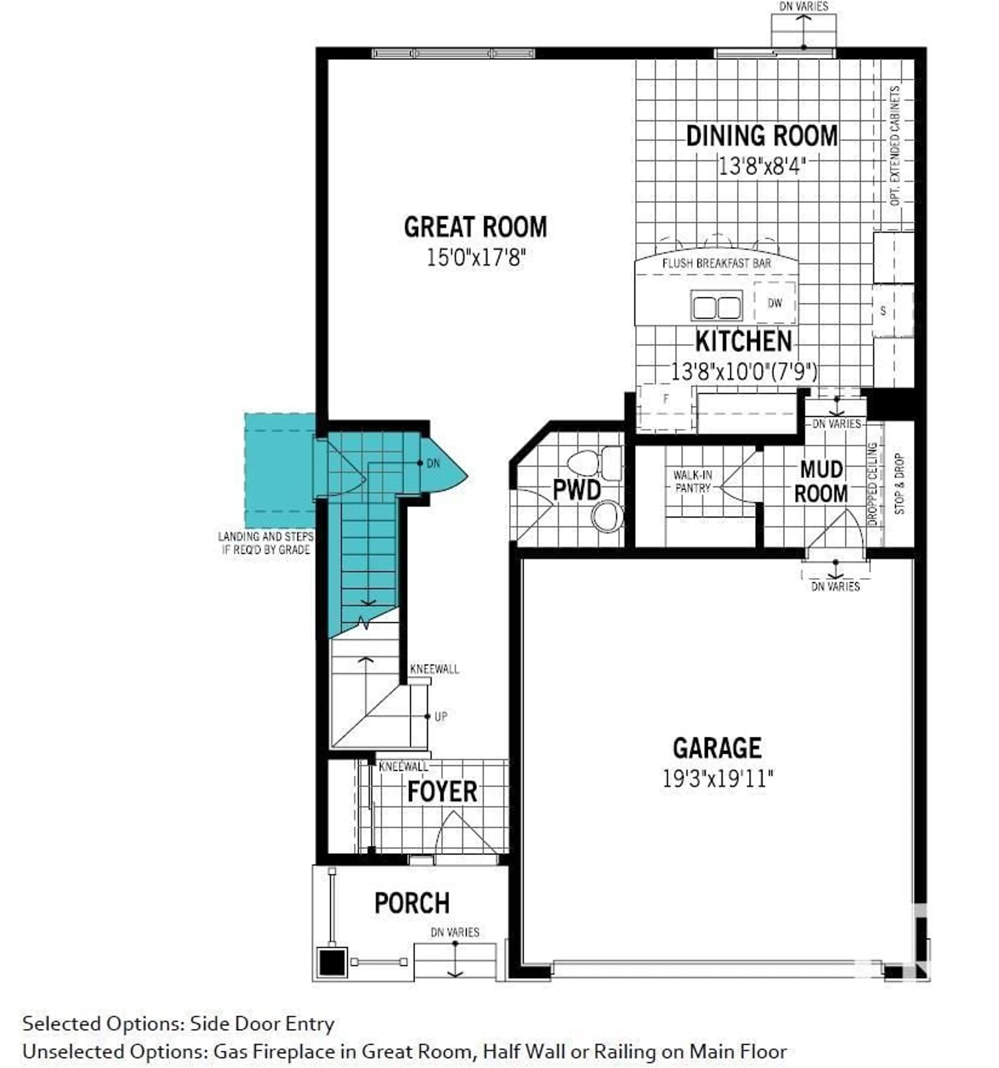 Floor plan for 2011 208 ST NW, Edmonton Alberta T6M2P5