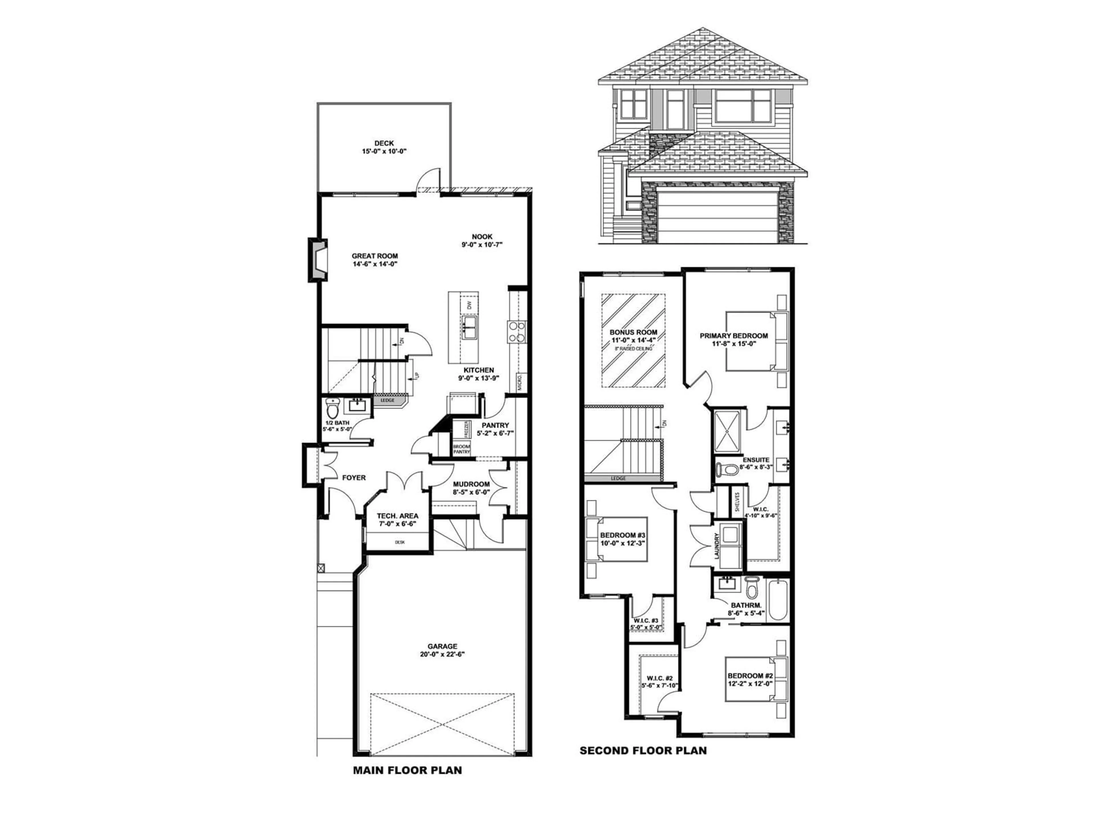 Floor plan for 6630 CRAWFORD LANDING LD SW, Edmonton Alberta T6W4L5