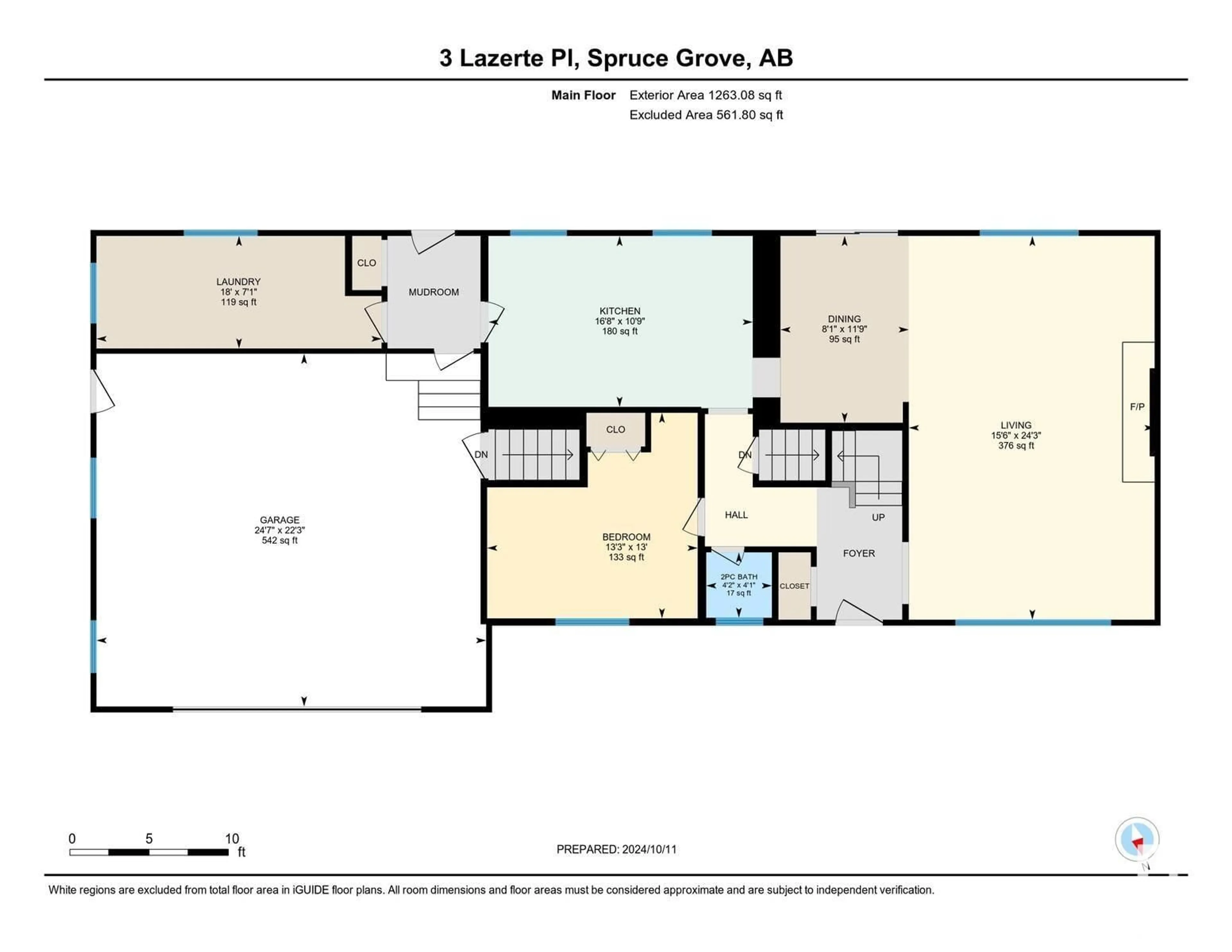 Floor plan for 3 LAZERTE PL, Spruce Grove Alberta T7X0J5