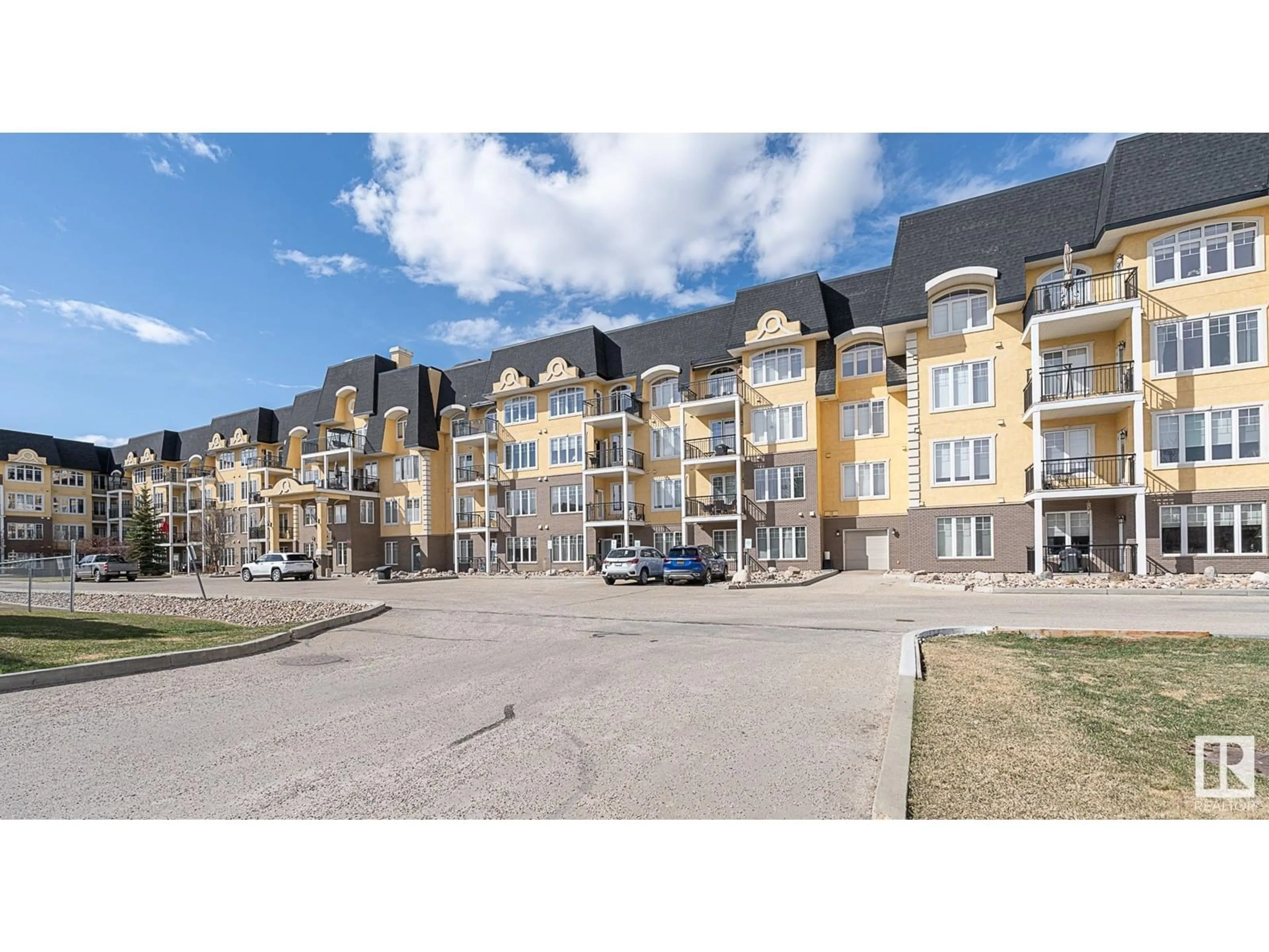 A pic from exterior of the house or condo, the street view for #404 9820 165 ST NW, Edmonton Alberta T5P0N3