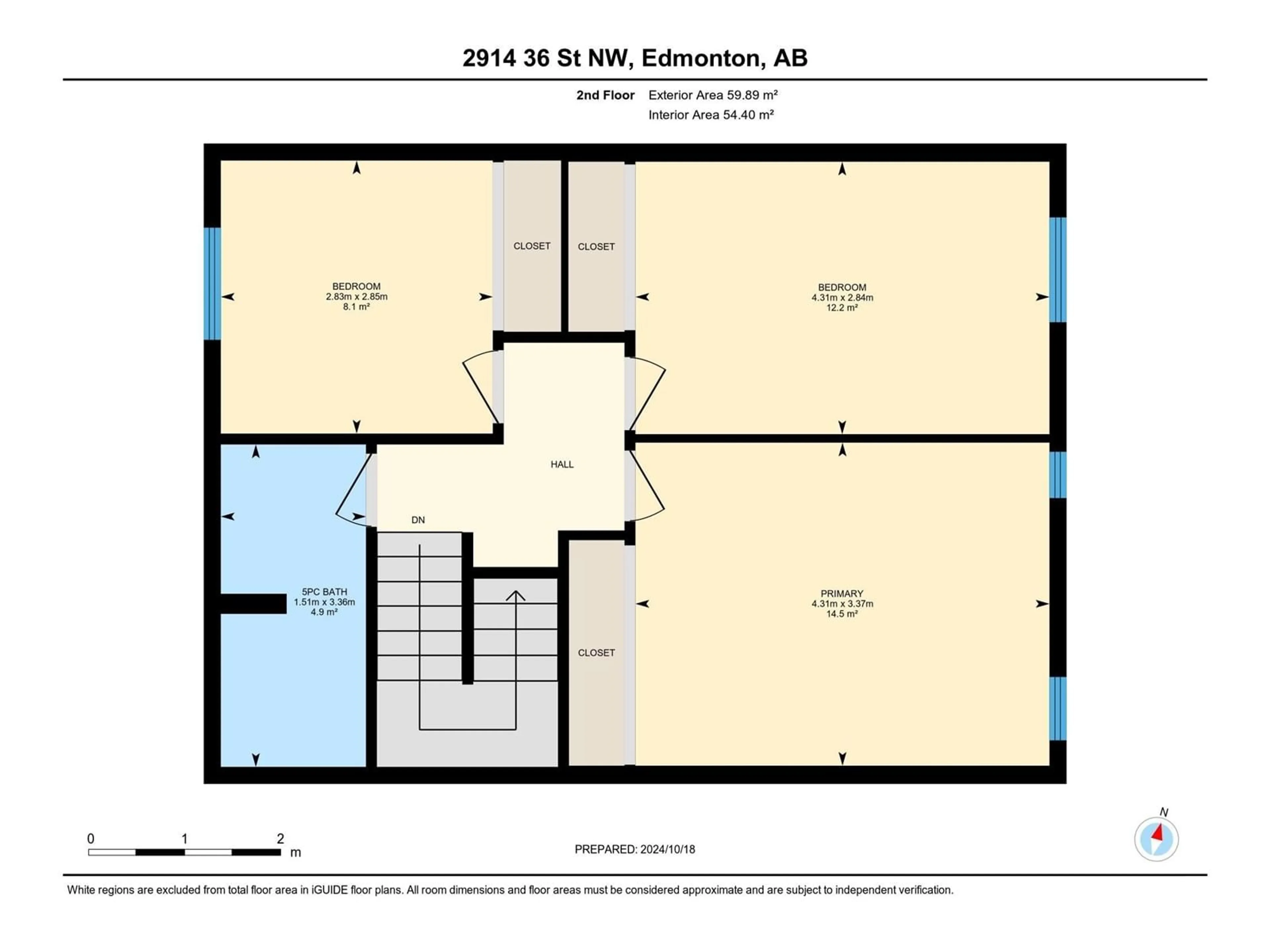 Floor plan for 2914 36 ST NW, Edmonton Alberta T6L5H4