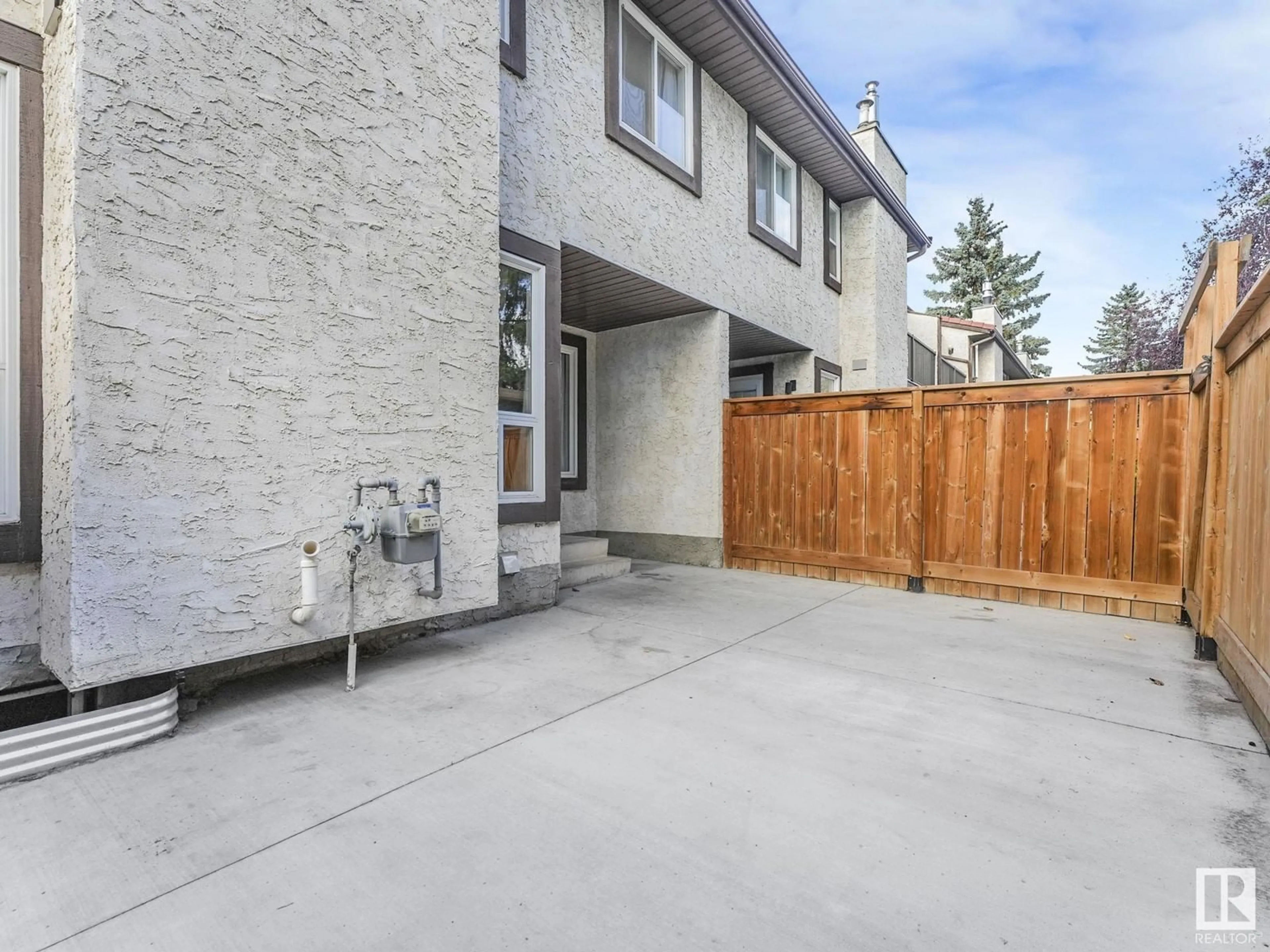 Patio, the fenced backyard for 2914 36 ST NW, Edmonton Alberta T6L5H4