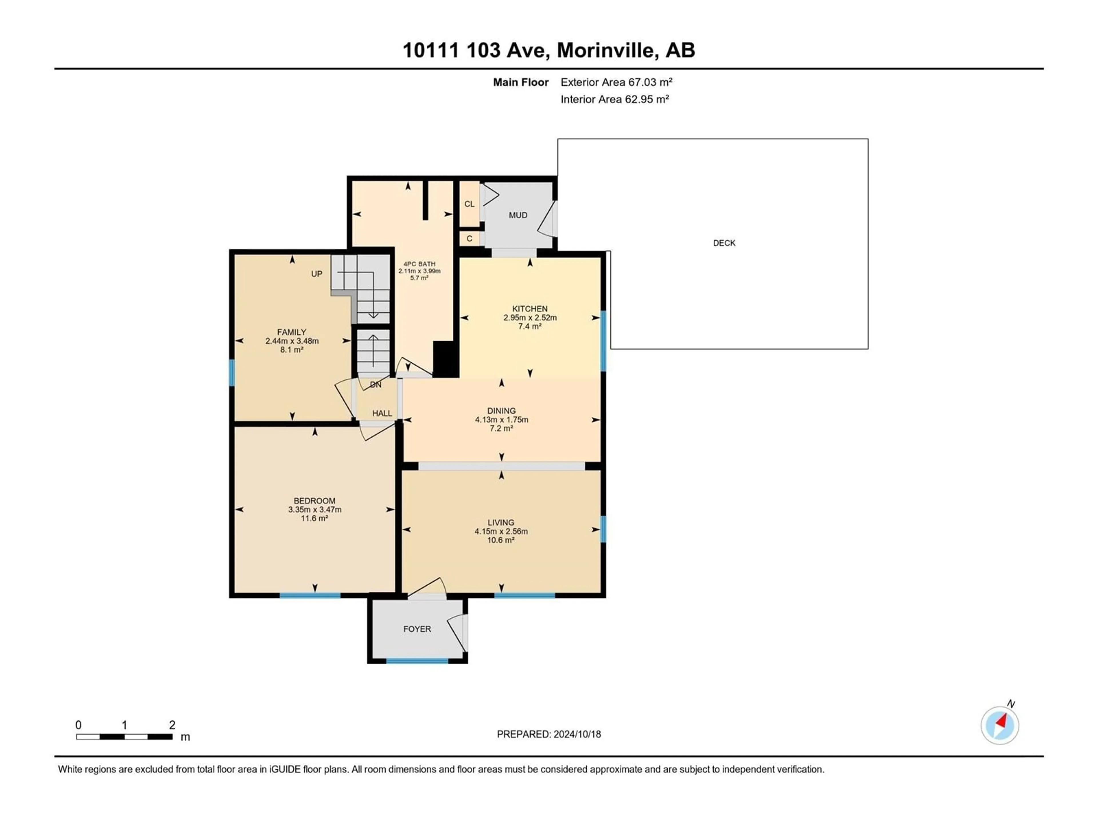 Floor plan for 10111 103 ST, Morinville Alberta T8R1N5