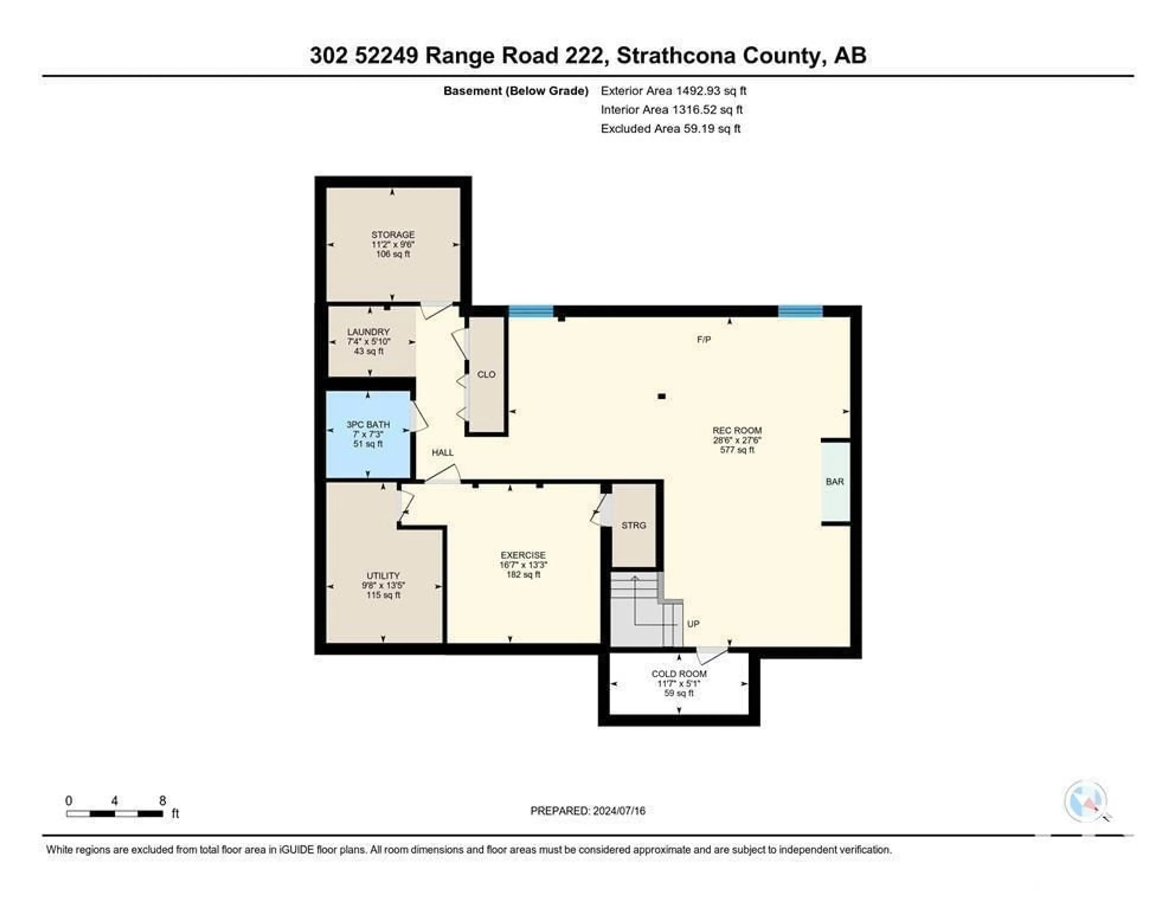 Floor plan for #302 52249 RGE ROAD 222, Rural Strathcona County Alberta T8C1J2