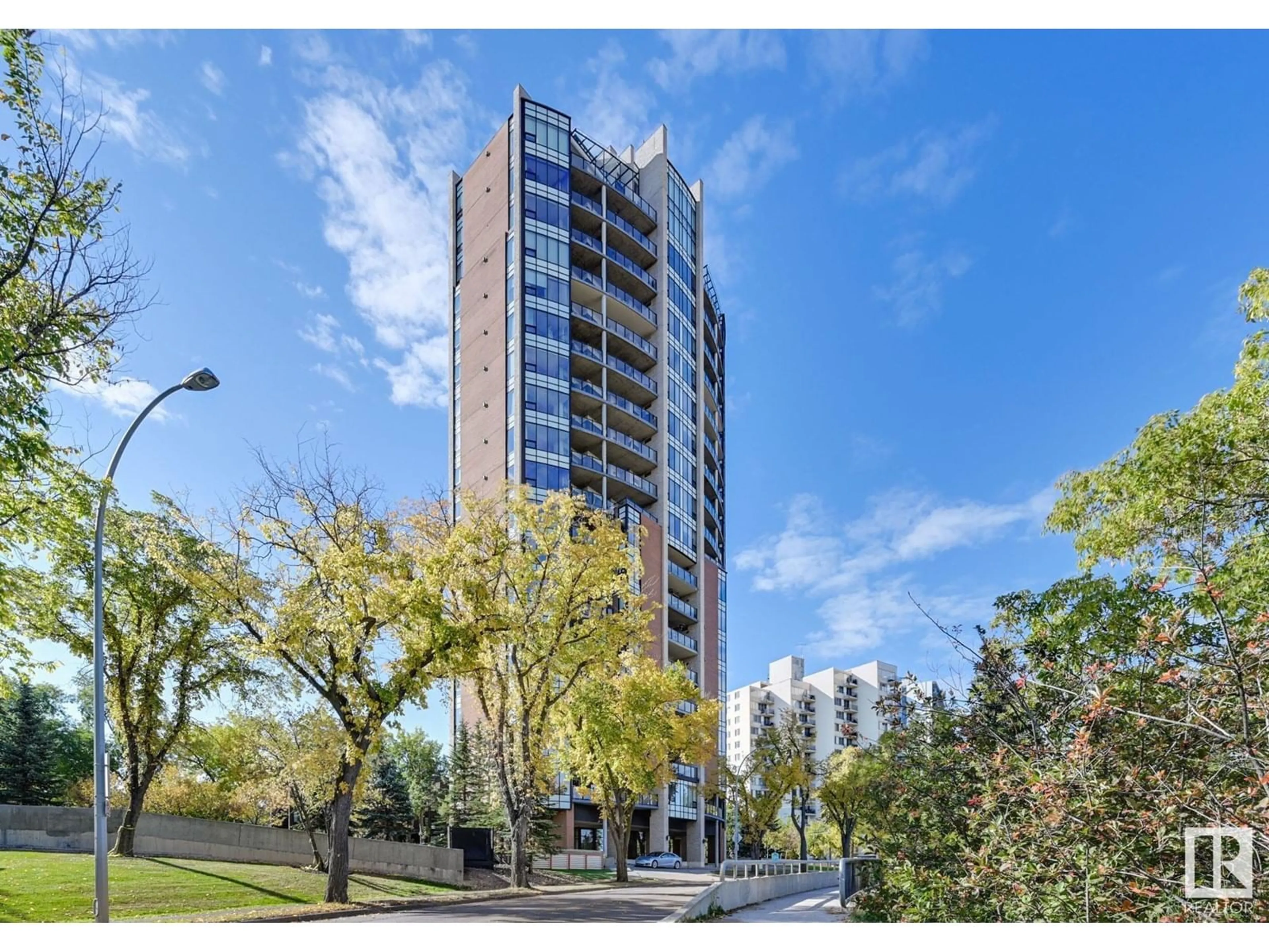 A pic from exterior of the house or condo, the front or back of building for #401 10035 SASKATCHEWAN DR NW, Edmonton Alberta T6E4R4