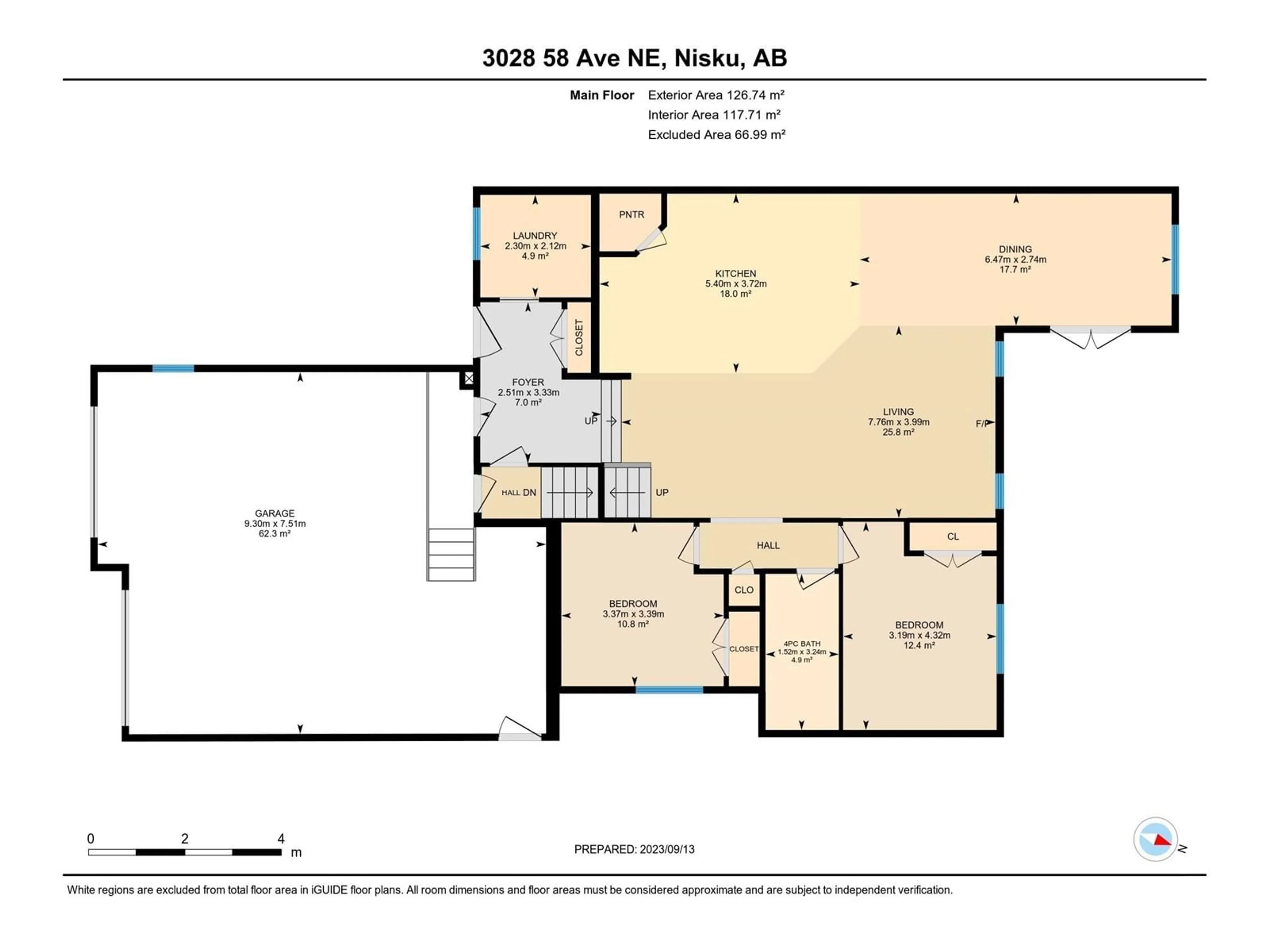 Floor plan for 3028 58 AV, Rural Leduc County Alberta T4X0X9