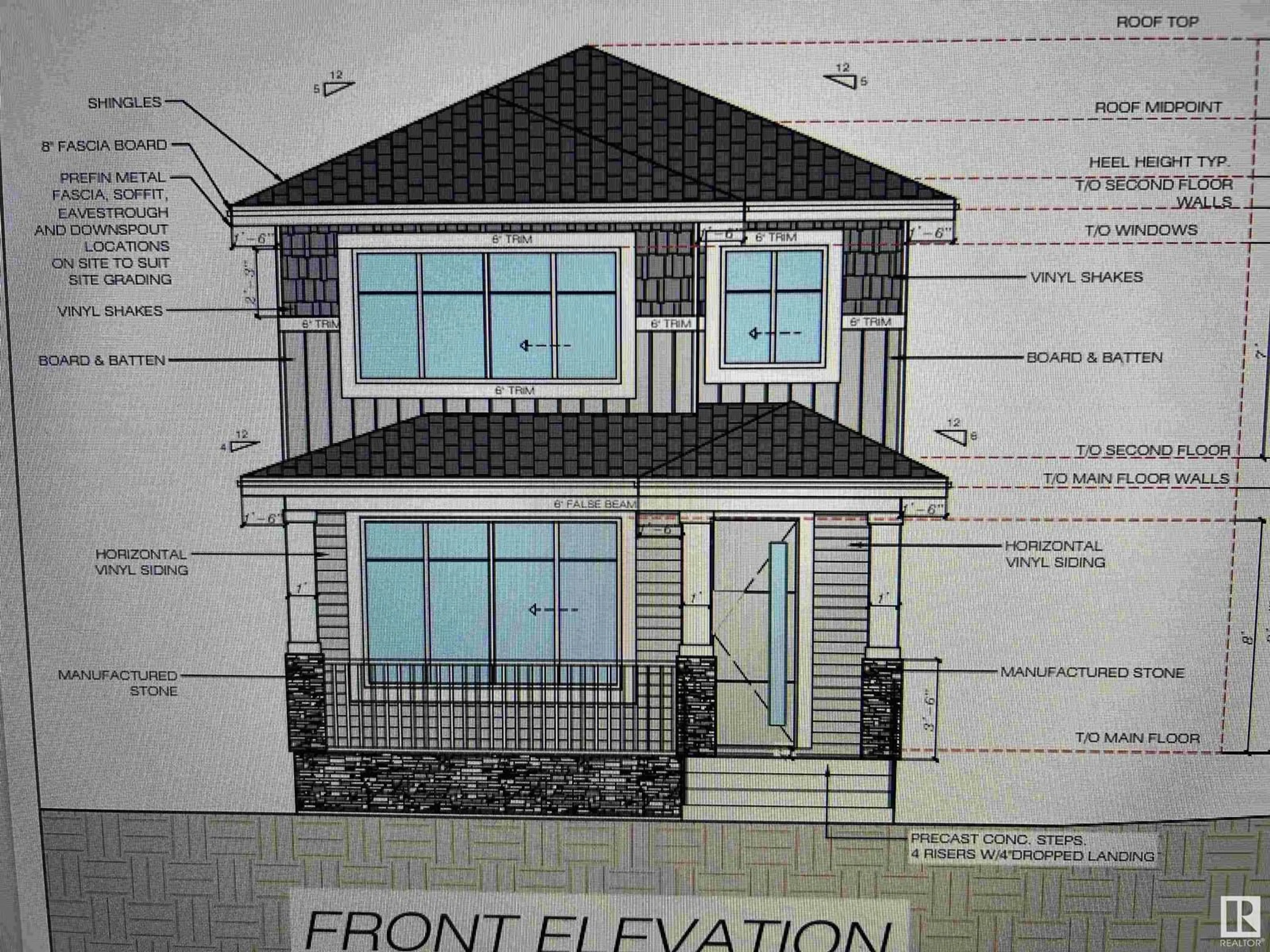 Frontside or backside of a home, the front or back of building for 30 RESPLENDENT WY, St. Albert Alberta T8N8B3