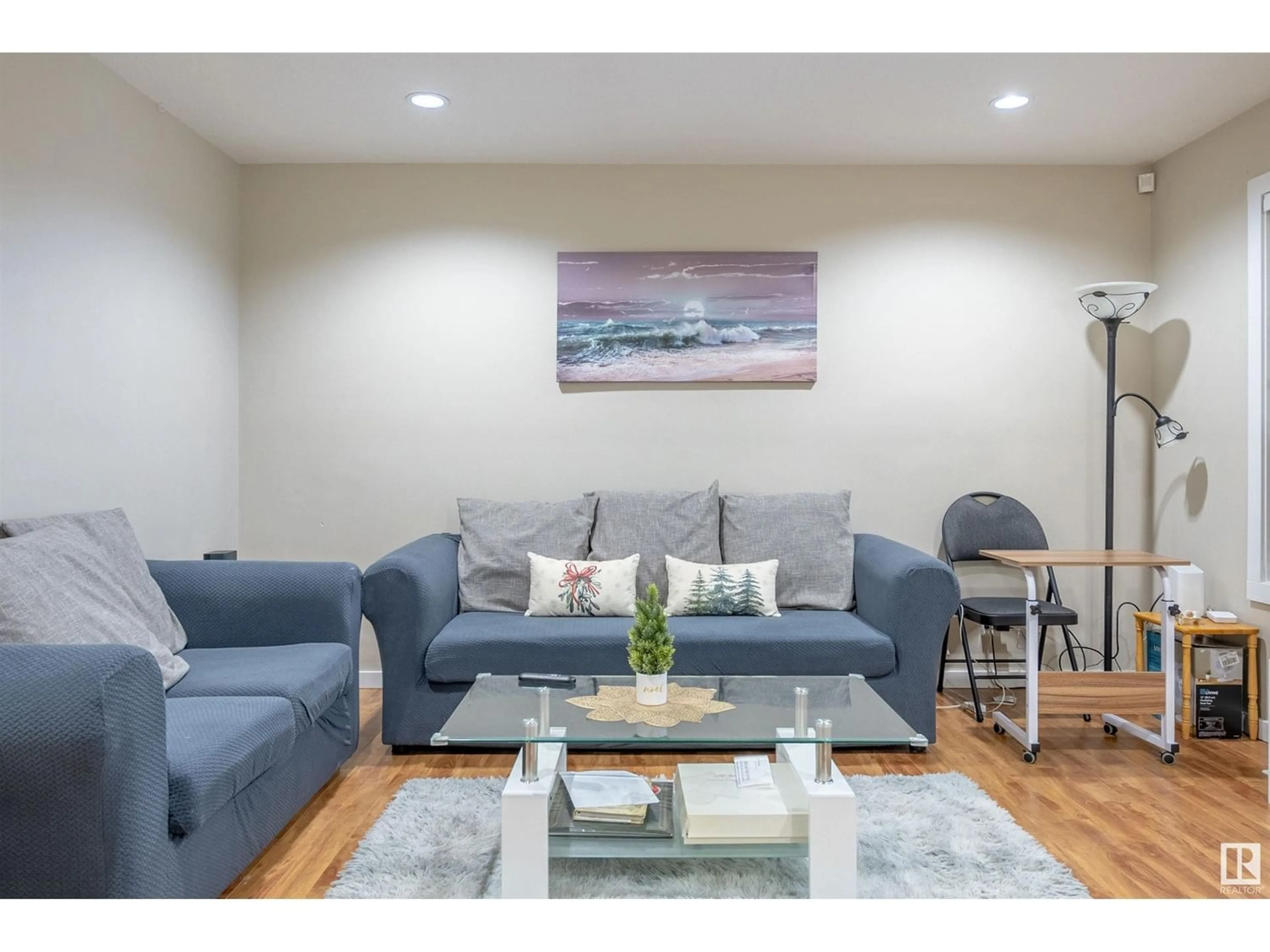 Living room, wood floors for #28 9515 160 AV NW, Edmonton Alberta T5Z0M4