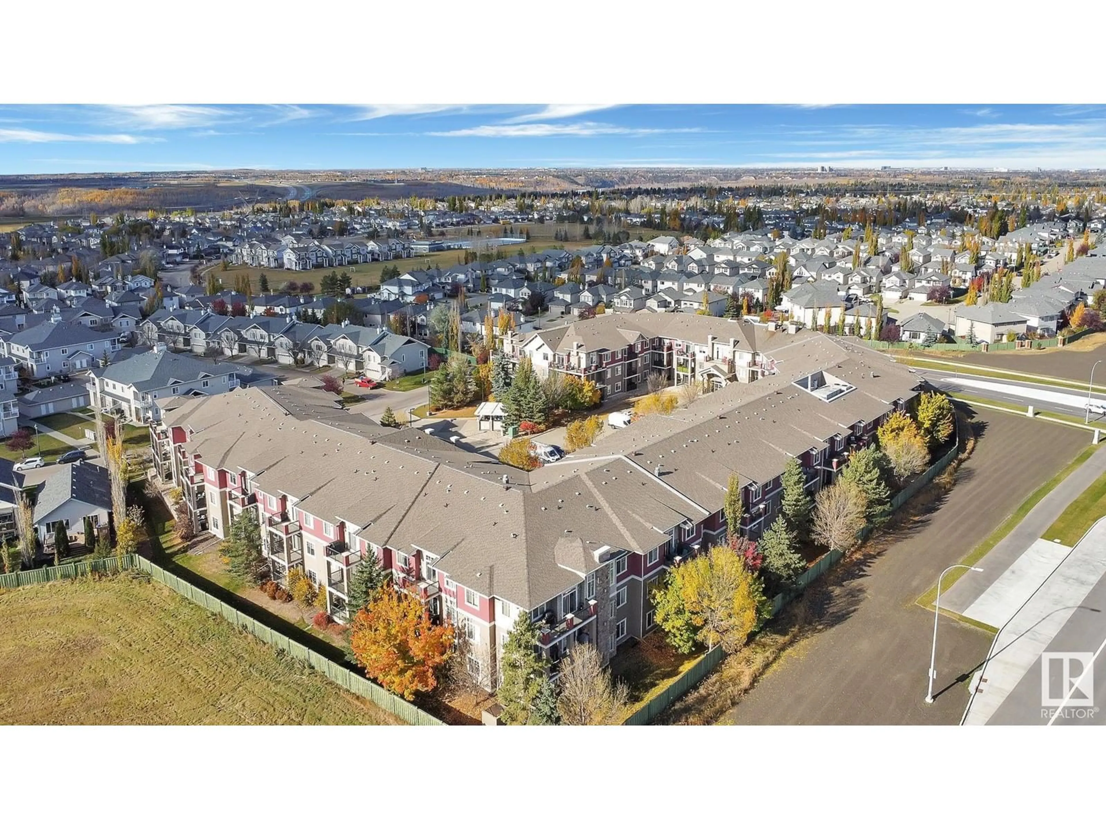 A pic from exterior of the house or condo, the street view for #318 2503 HANNA CR NW, Edmonton Alberta T6R0H1