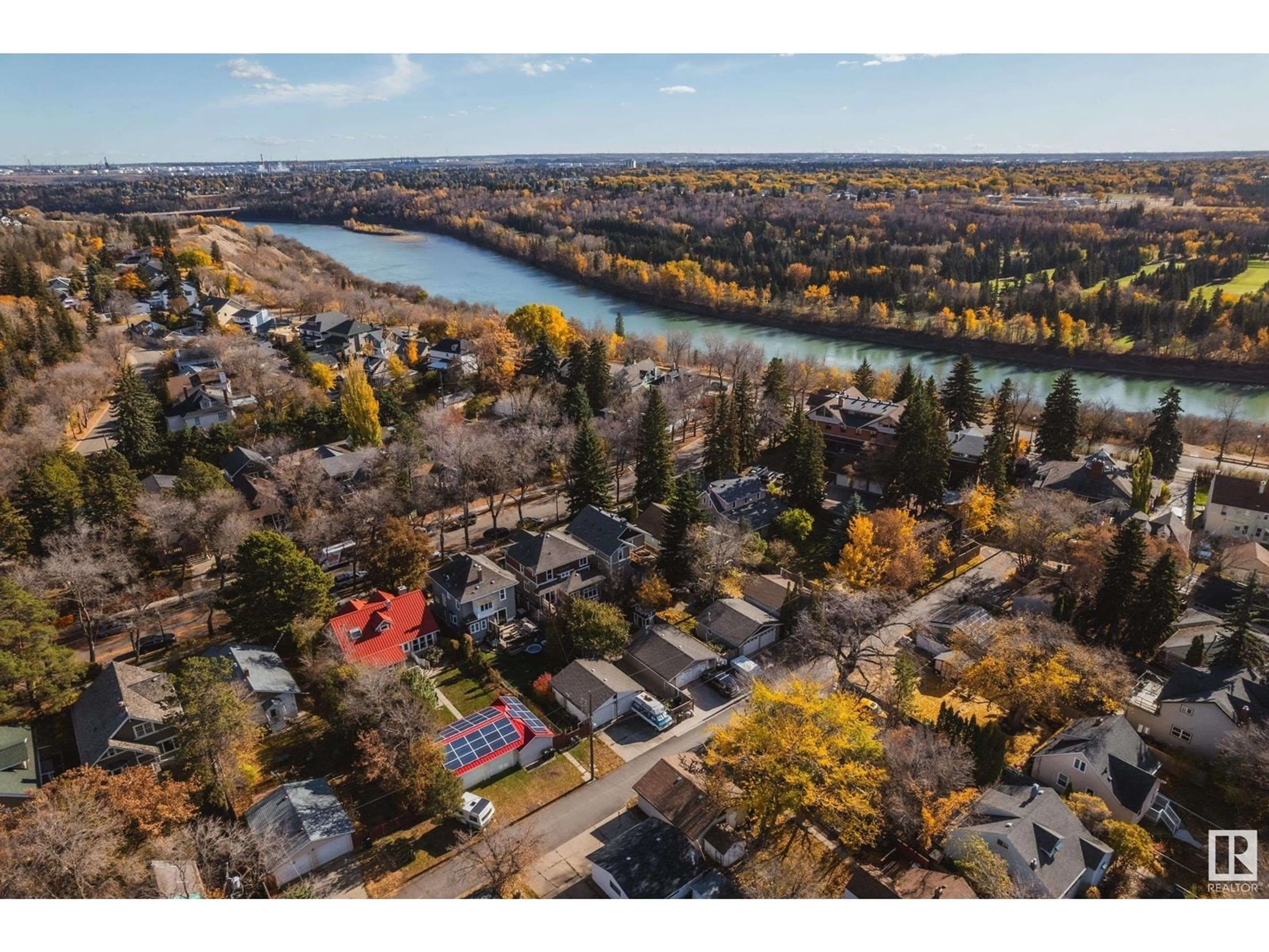 A pic from exterior of the house or condo, the view of lake or river for 10932 81 ST NW, Edmonton Alberta T5H1L5