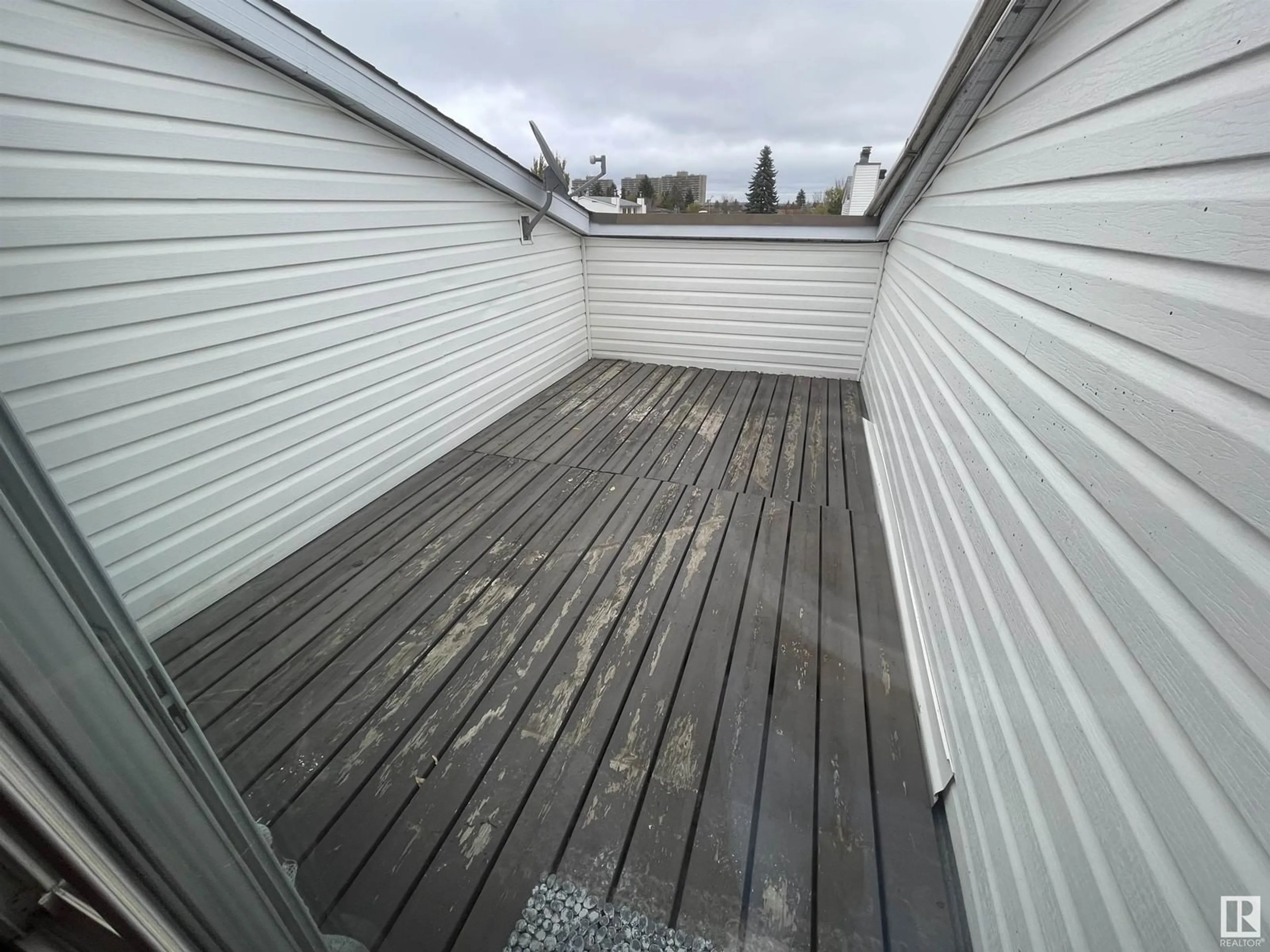 Patio, the fenced backyard for 179 MARLBOROUGH PL NW, Edmonton Alberta T5R1E6