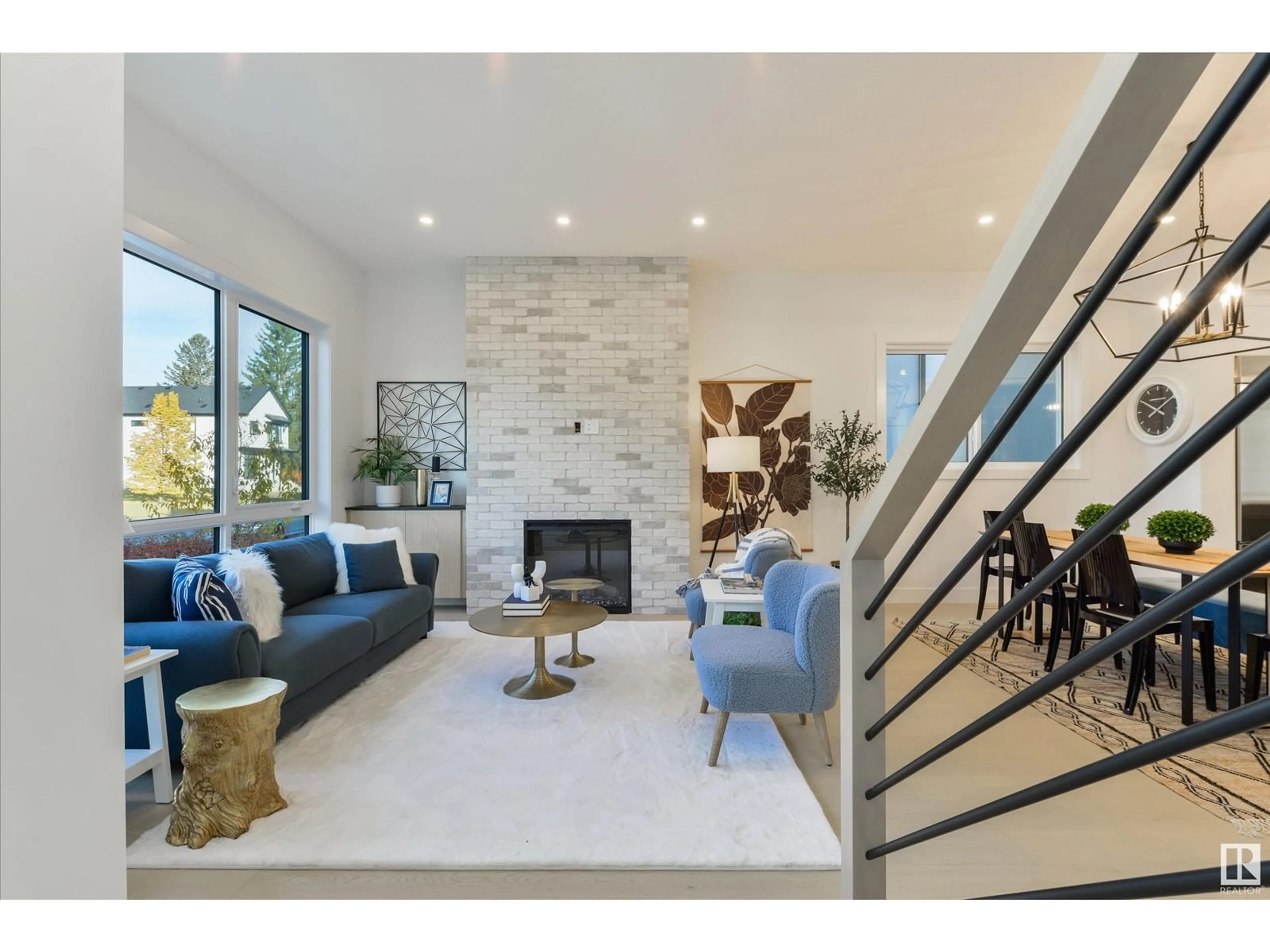 Living room, wood floors for 8105 144 ST NW, Edmonton Alberta T5R0R3