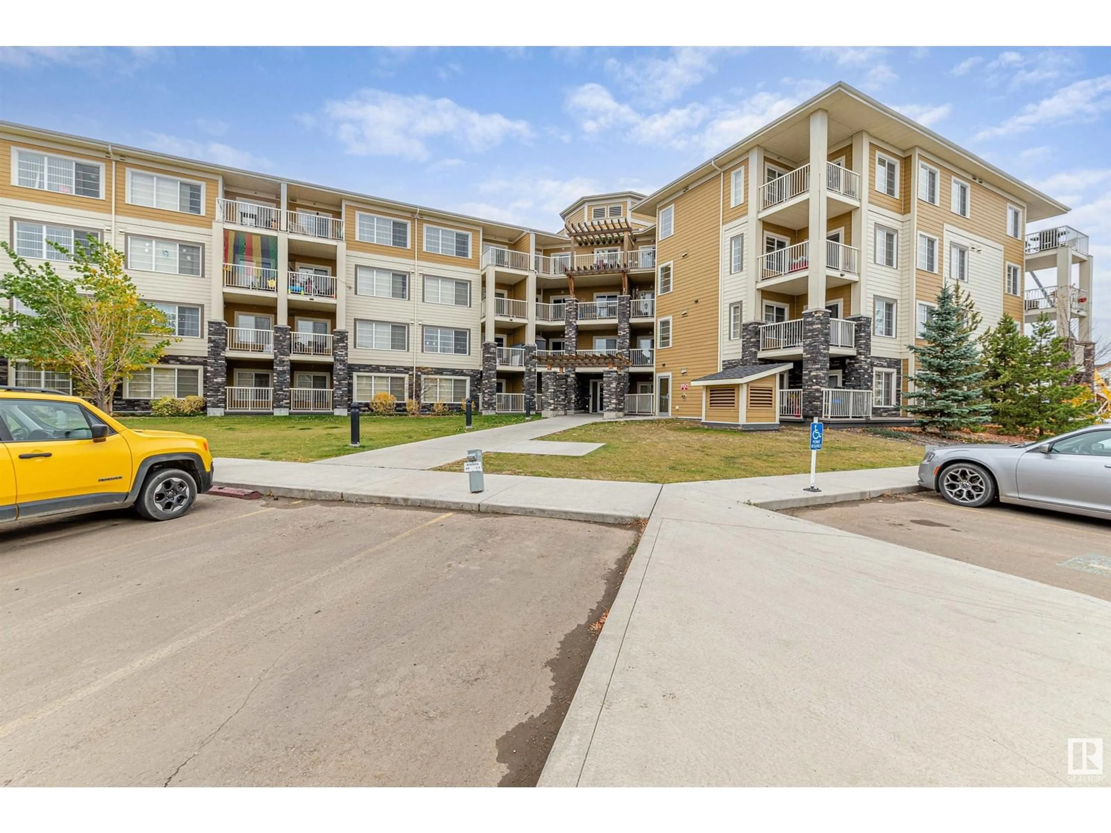 A pic from exterior of the house or condo, the street view for #114 3670 139 AV NW, Edmonton Alberta T5Y3N5