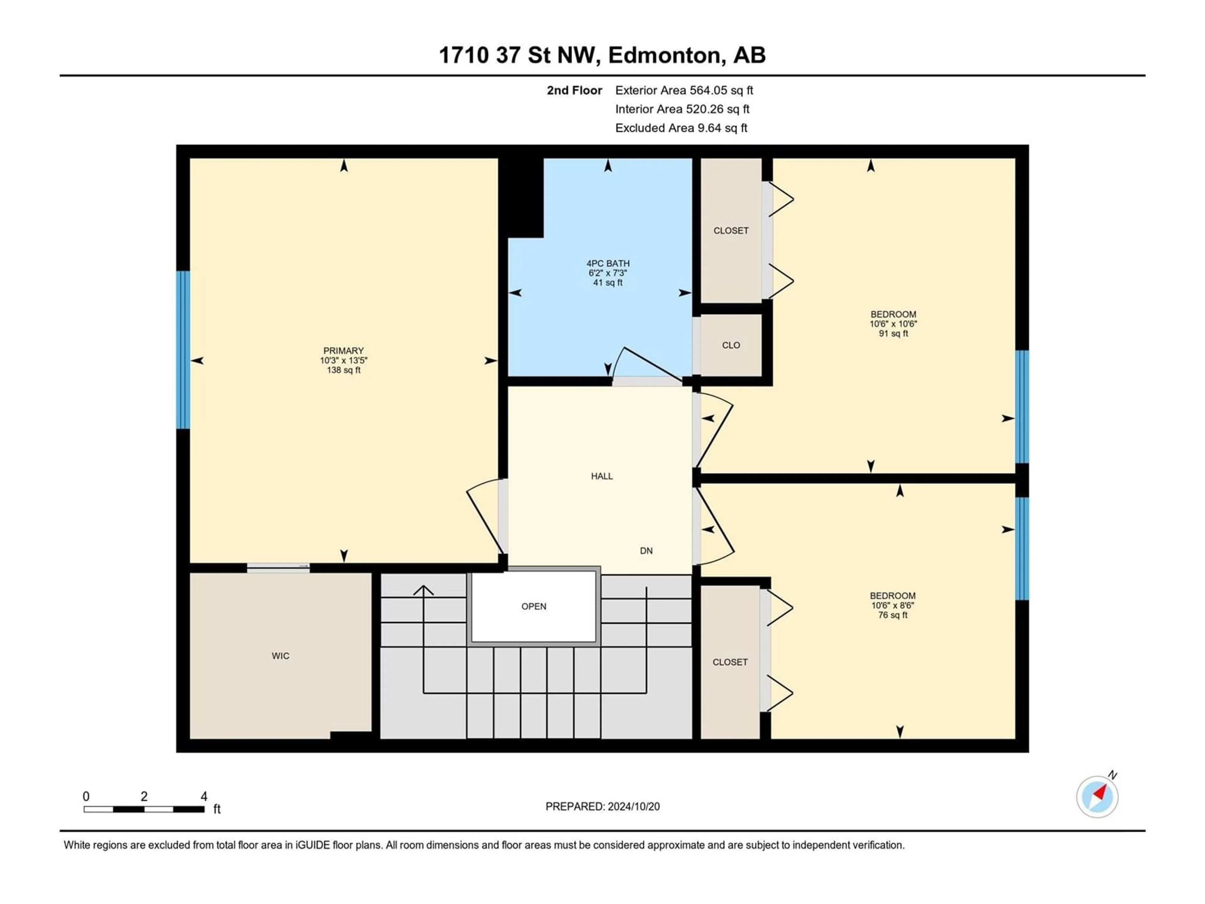 Floor plan for 1710 37 ST NW NW, Edmonton Alberta T6L2R7