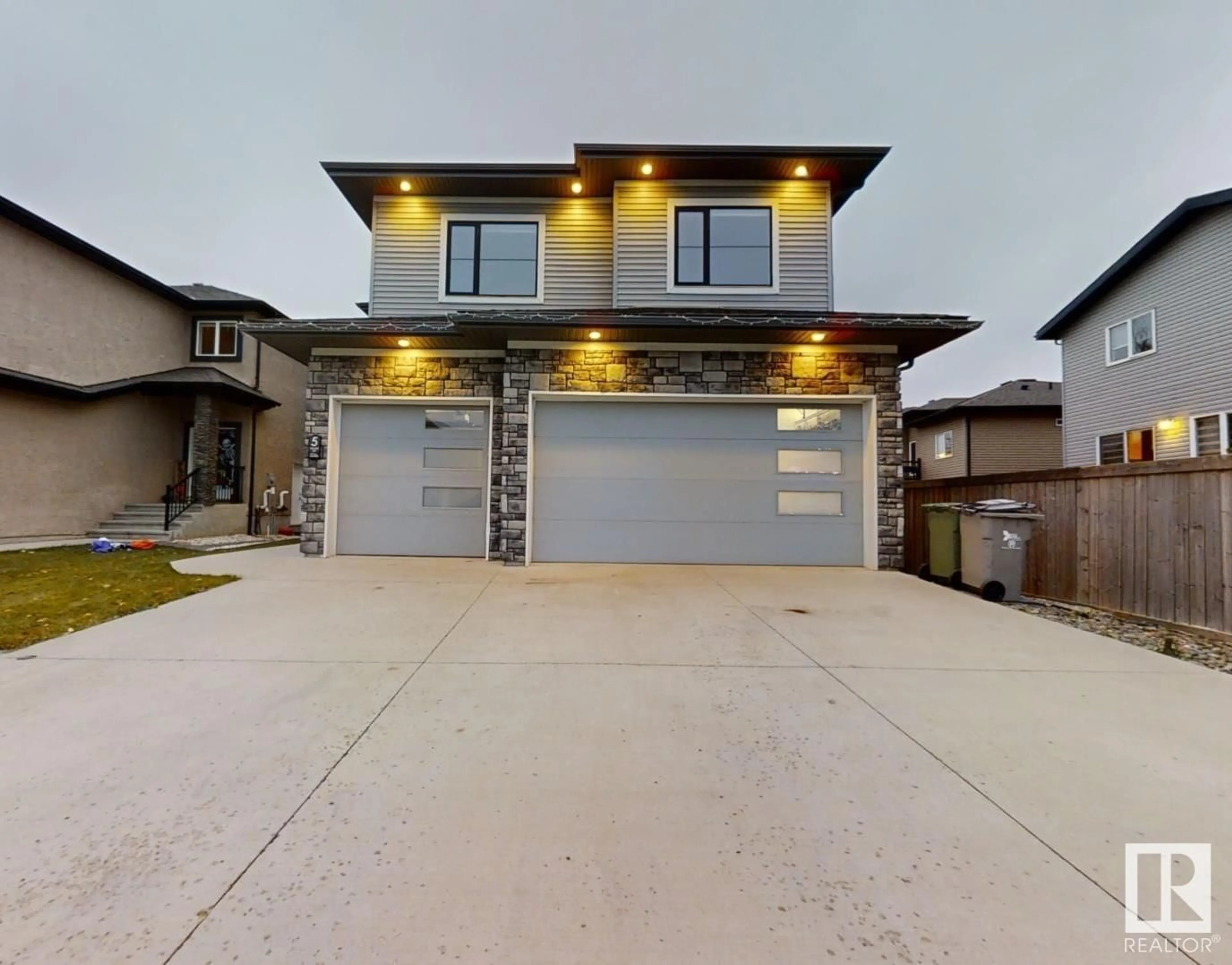 Frontside or backside of a home, the street view for 5 LAKESHORE CV, Beaumont Alberta T4X0J2