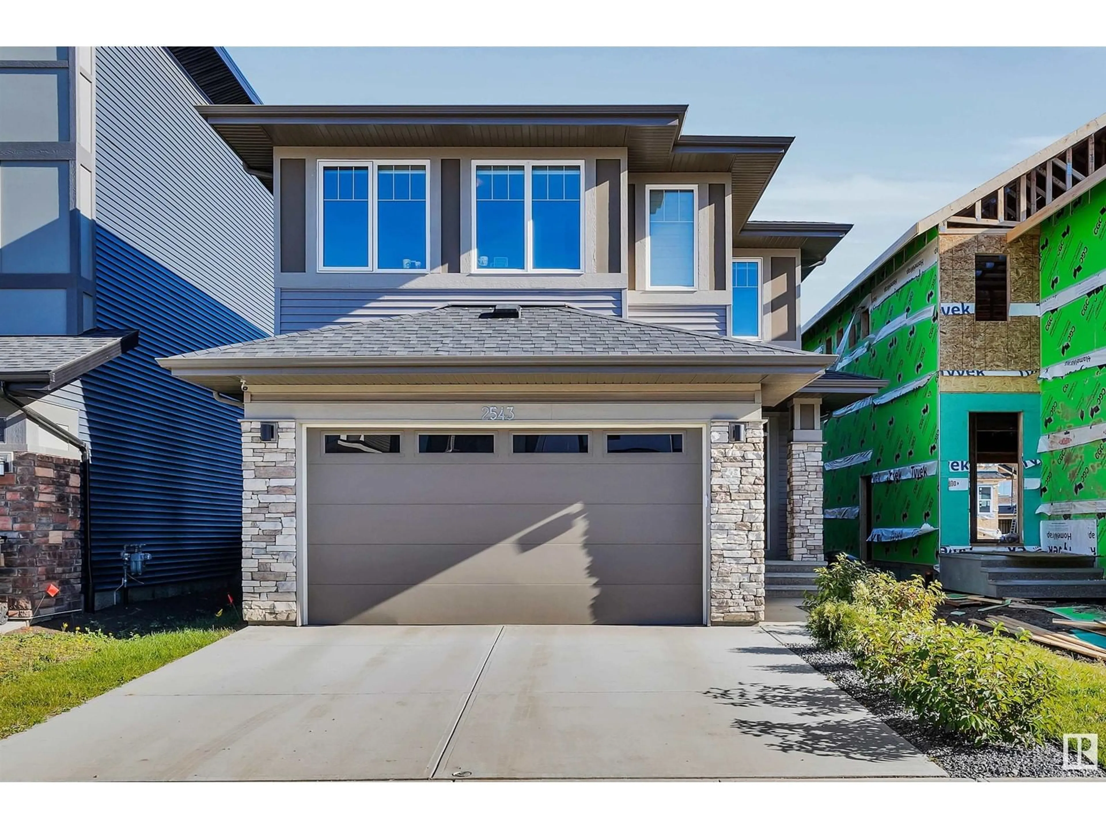 Frontside or backside of a home, the street view for 2543 204 ST NW, Edmonton Alberta T6M1N8