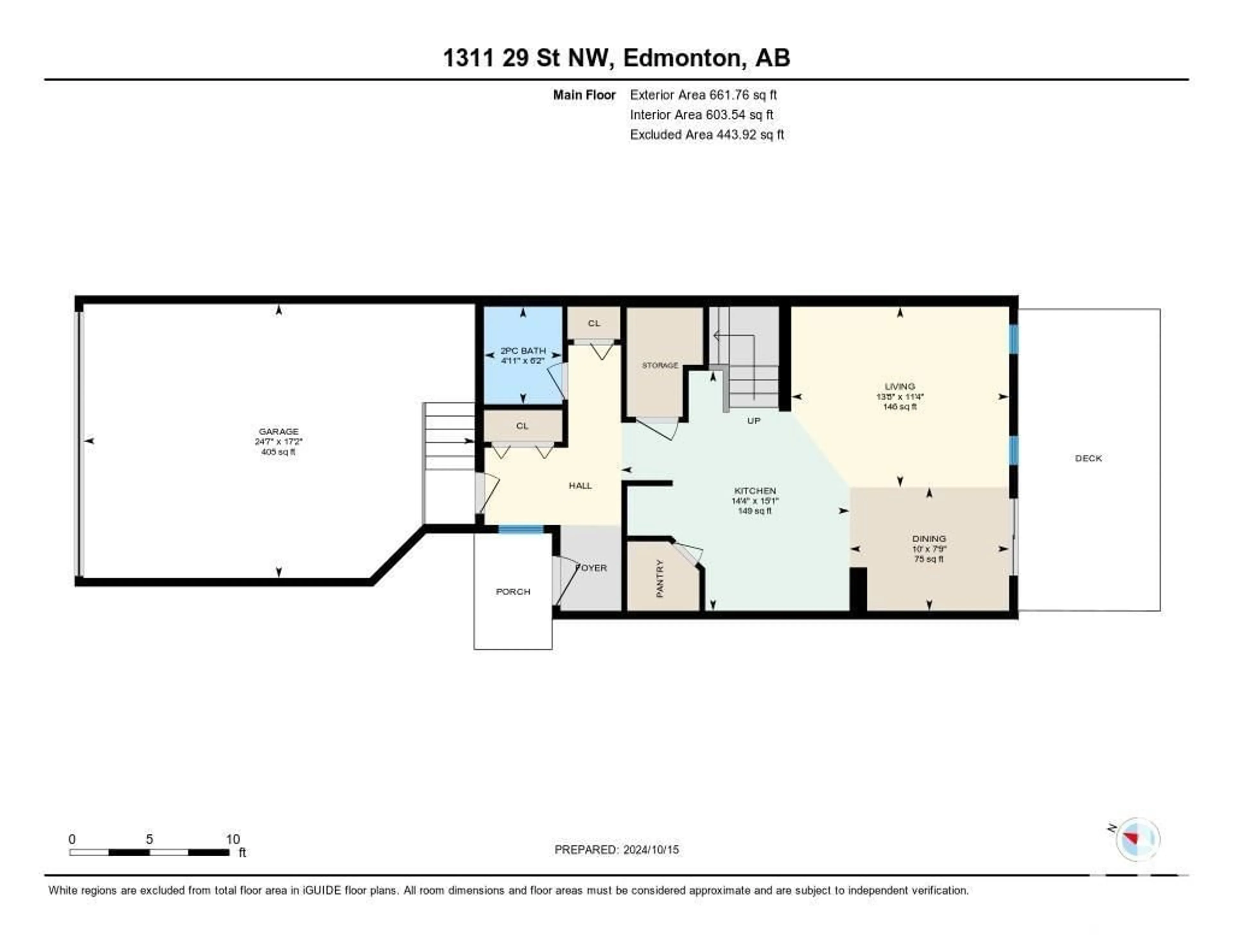 Floor plan for 1311 29st NW, Edmonton Alberta T6T1A9